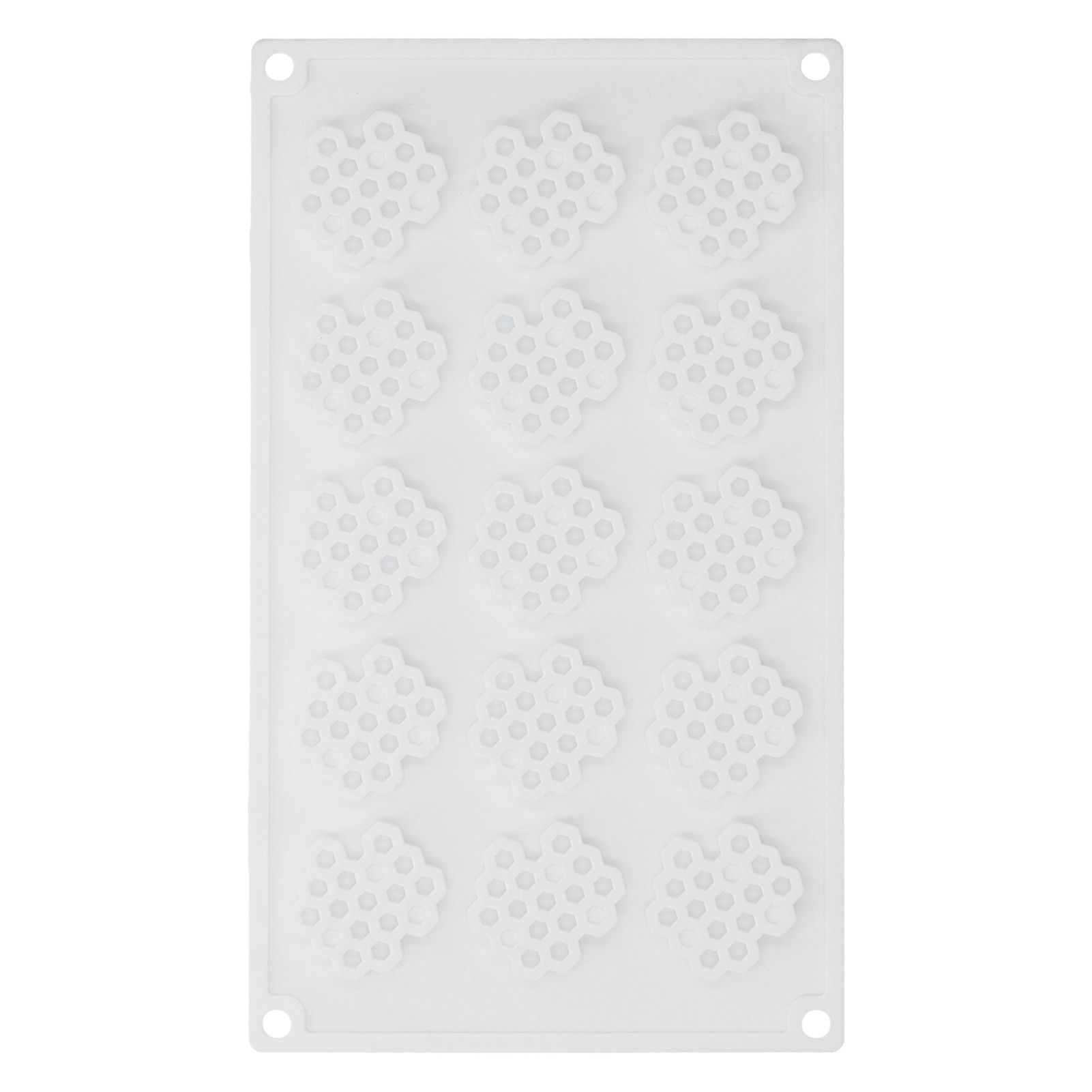 15Grid BeehiveShaped Silicone Mold NonStick Ice Cream Mousse Cake Mold DIY view 3