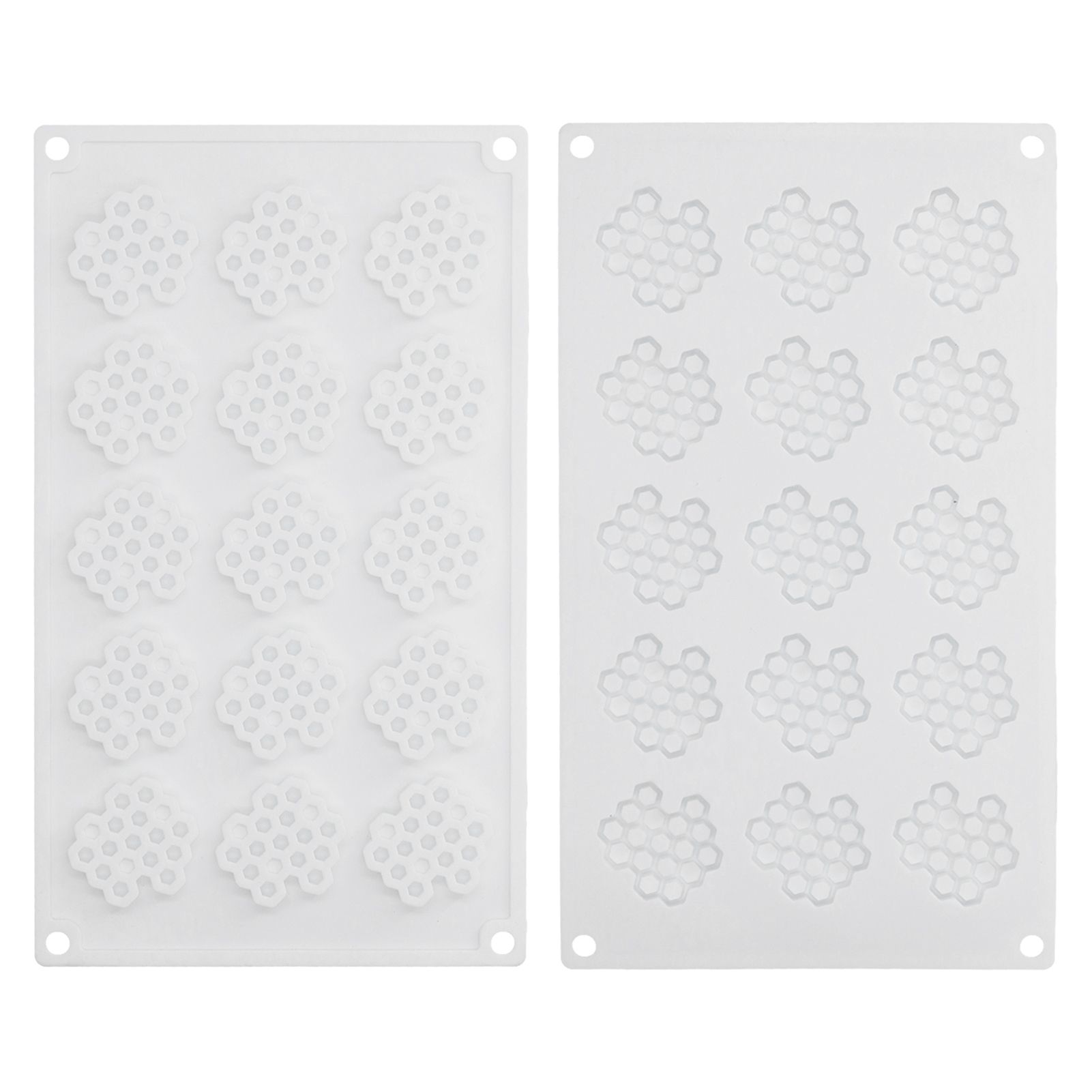 15Grid BeehiveShaped Silicone Mold NonStick Ice Cream Mousse Cake Mold DIY view 4