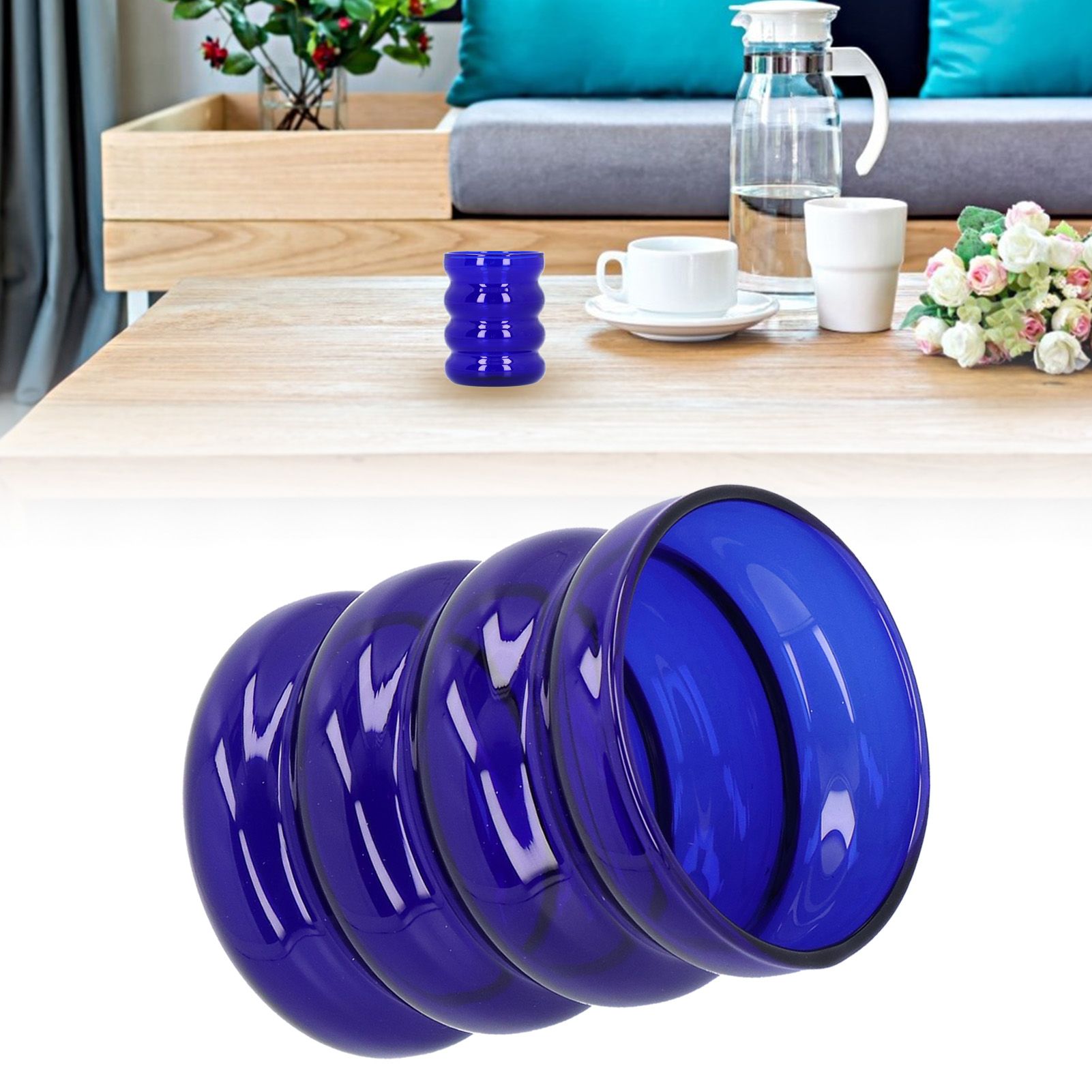 Bamboo Joint Design High Borosilicate Glass Cup HeatResistant Drinking Cup for view 11