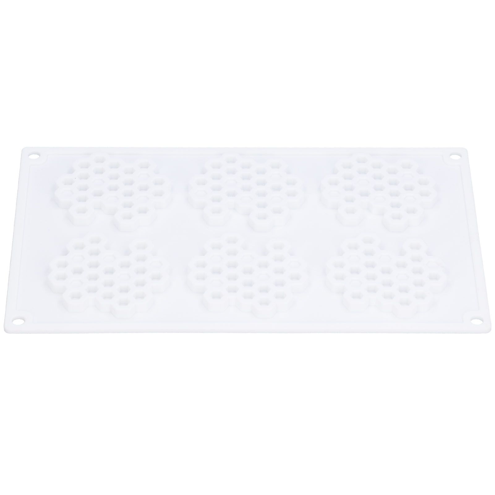 6Grid BeehiveShaped Silicone Mold Geometric Shape Mousse Chocolate Mold Baking view 6