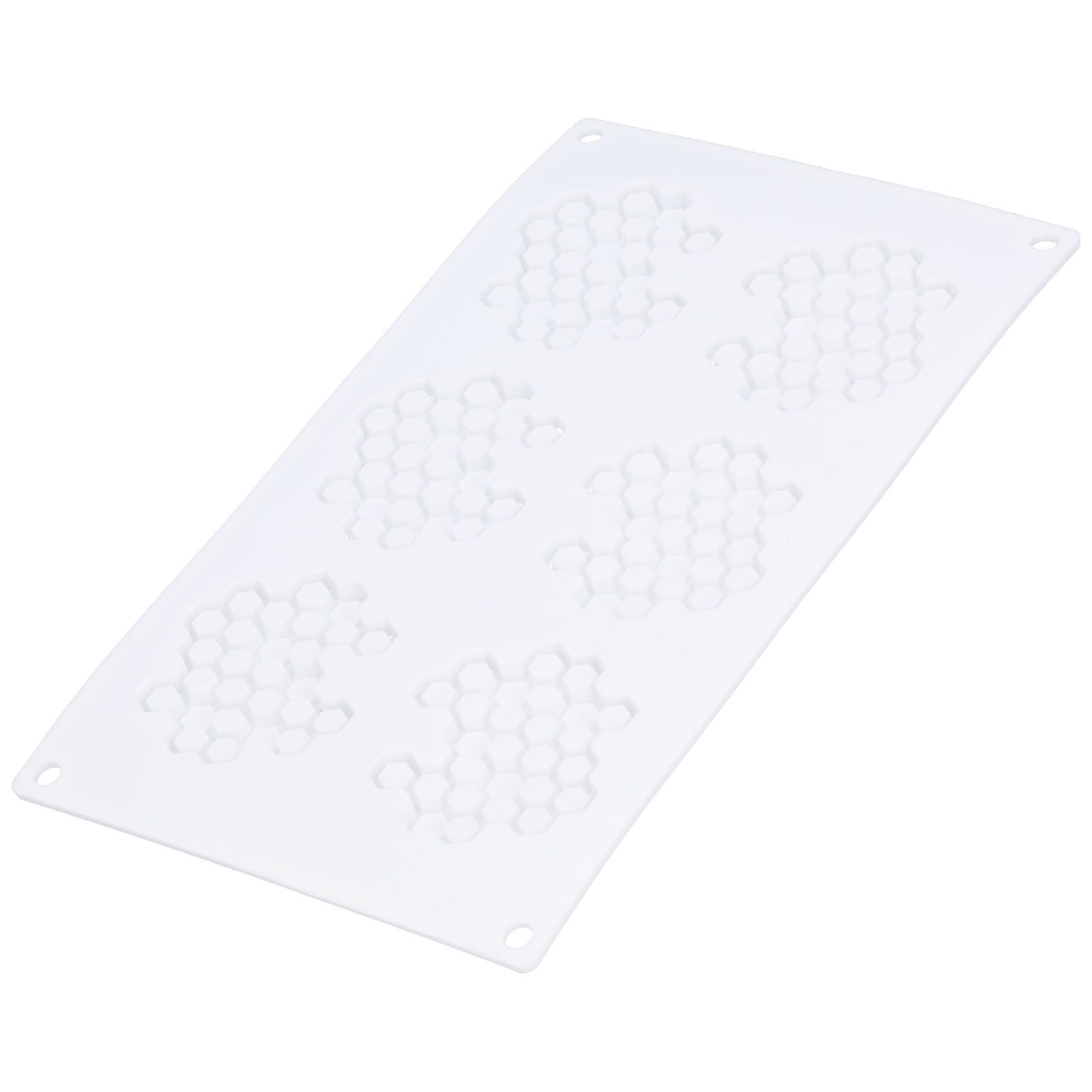 6Grid BeehiveShaped Silicone Mold Geometric Shape Mousse Chocolate Mold Baking view 9