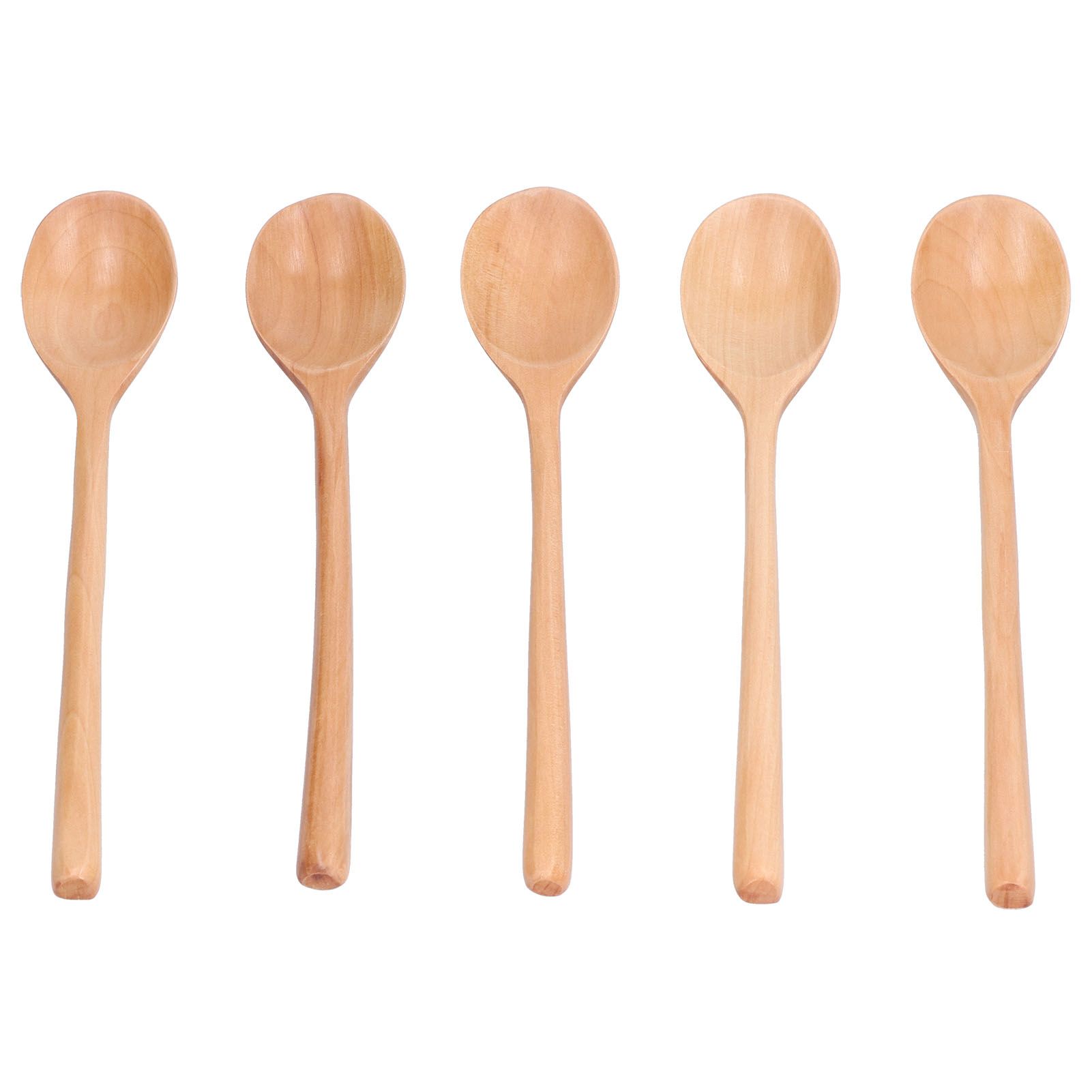 5Pcs Long Handle Rice Spoon Honey Stirring Spoon Kitchen Utensil for No Stick