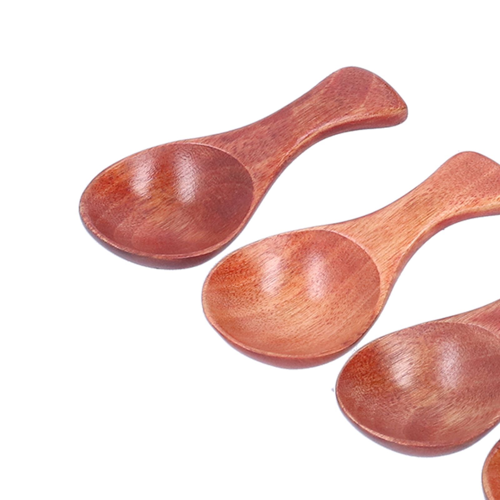 10Pcs Wooden Scoop Sugar Salt Powder Condiment Mini Spoon with Short Handle view 12