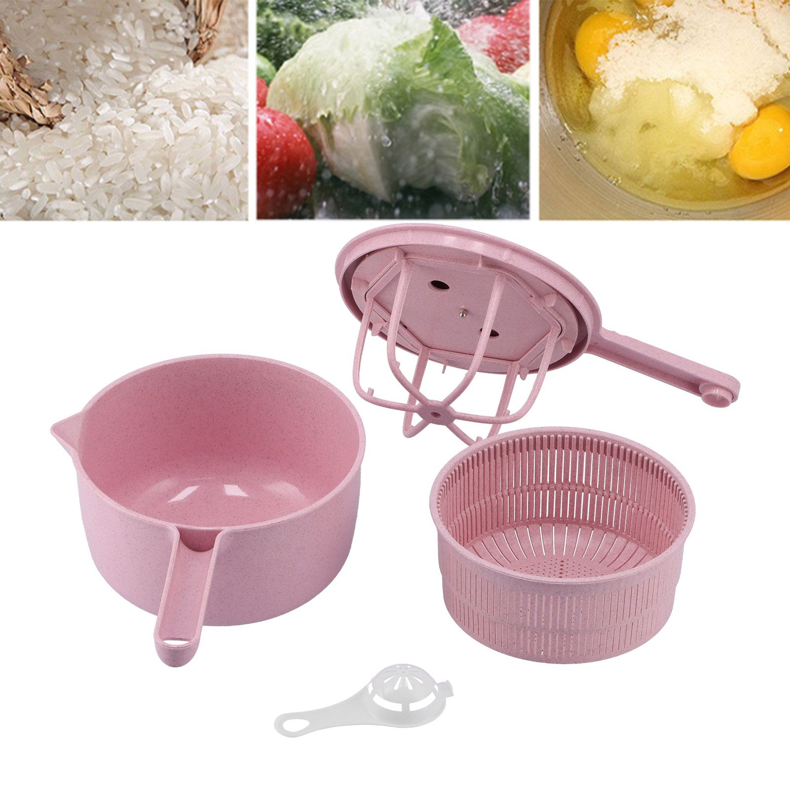 Household Vegetable Drainer Manual Salad Dehydrator Vegetable Washing Basket view 11