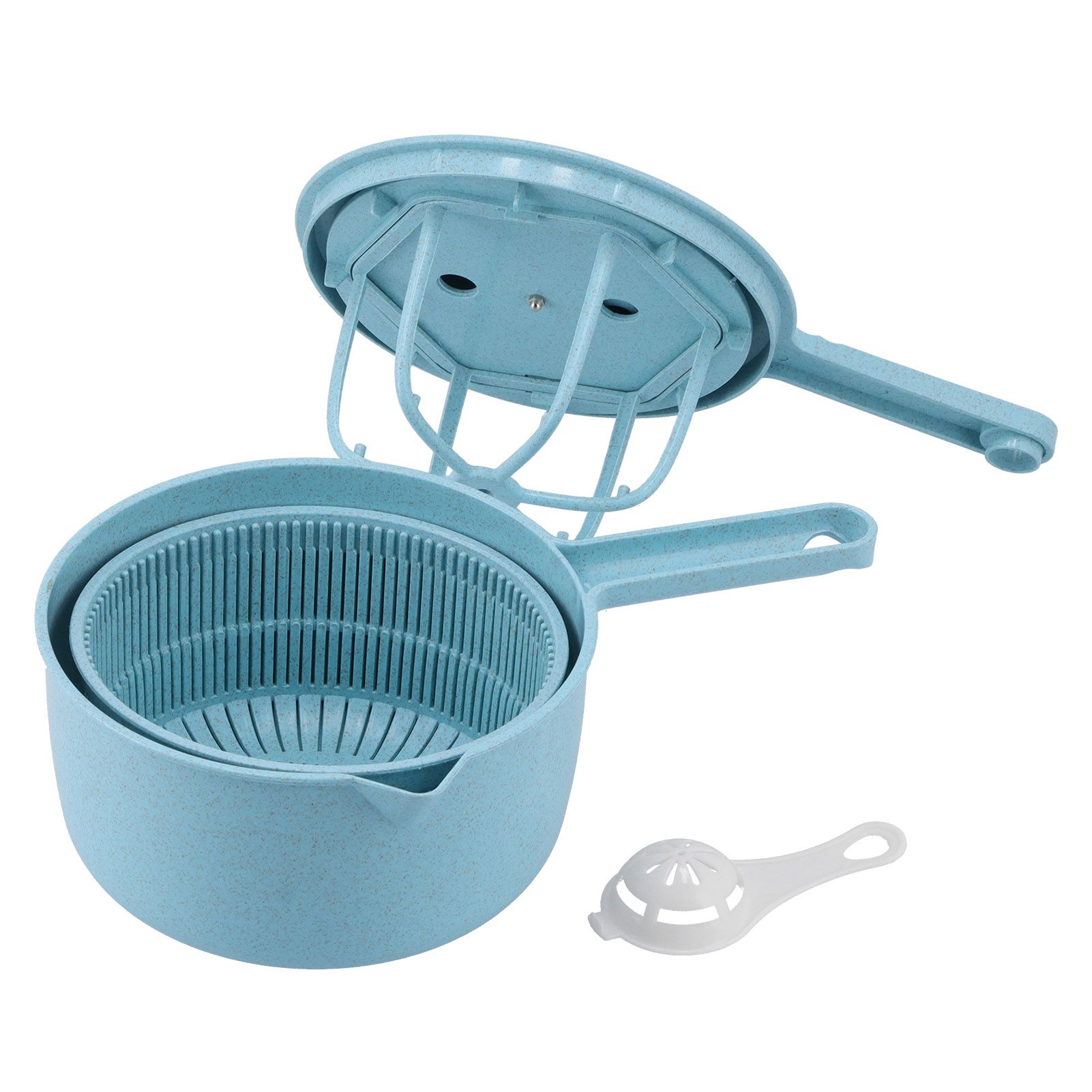 Household Vegetable Drainer Manual Salad Dehydrator Vegetable Washing Basket view 3