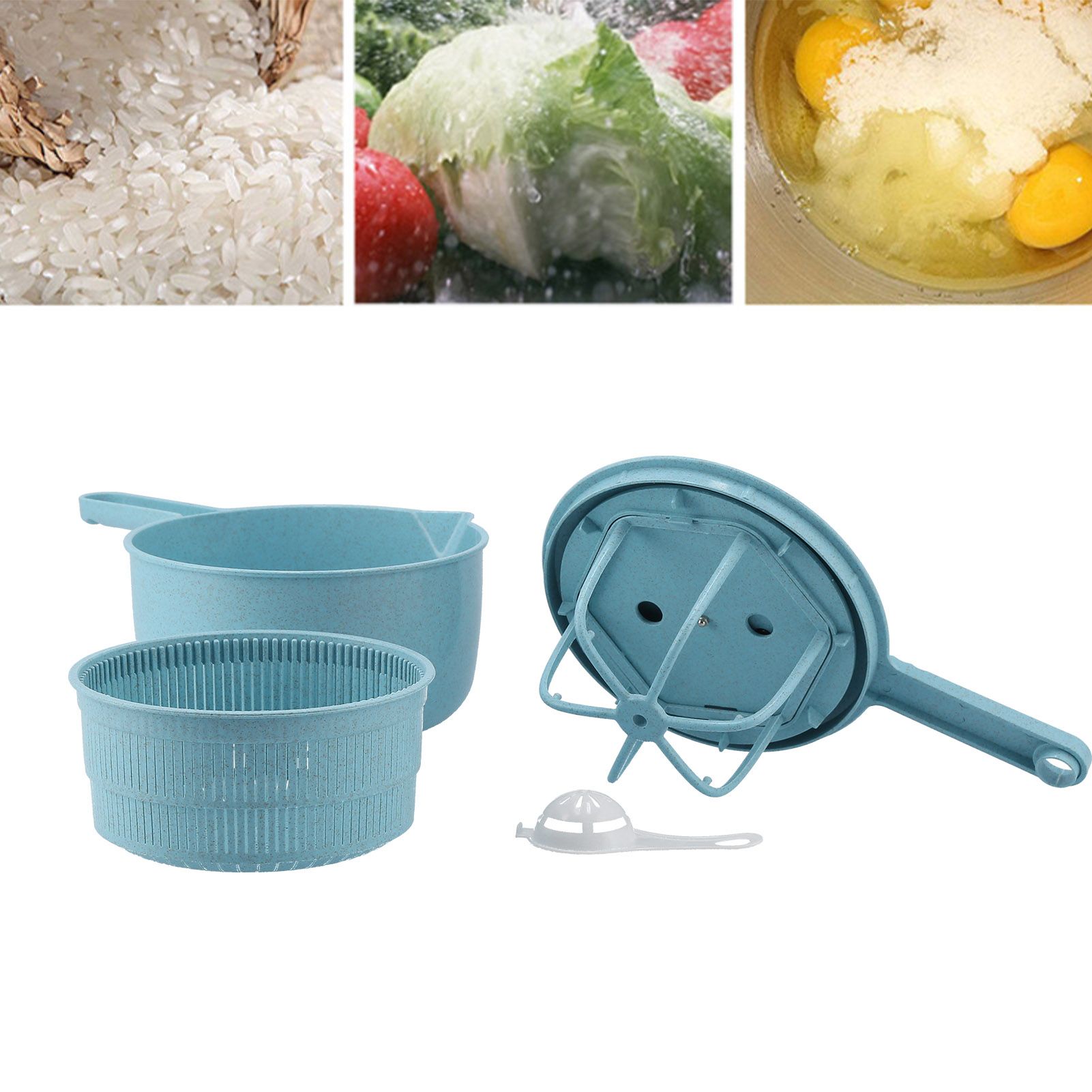 Household Vegetable Drainer Manual Salad Dehydrator Vegetable Washing Basket view 11