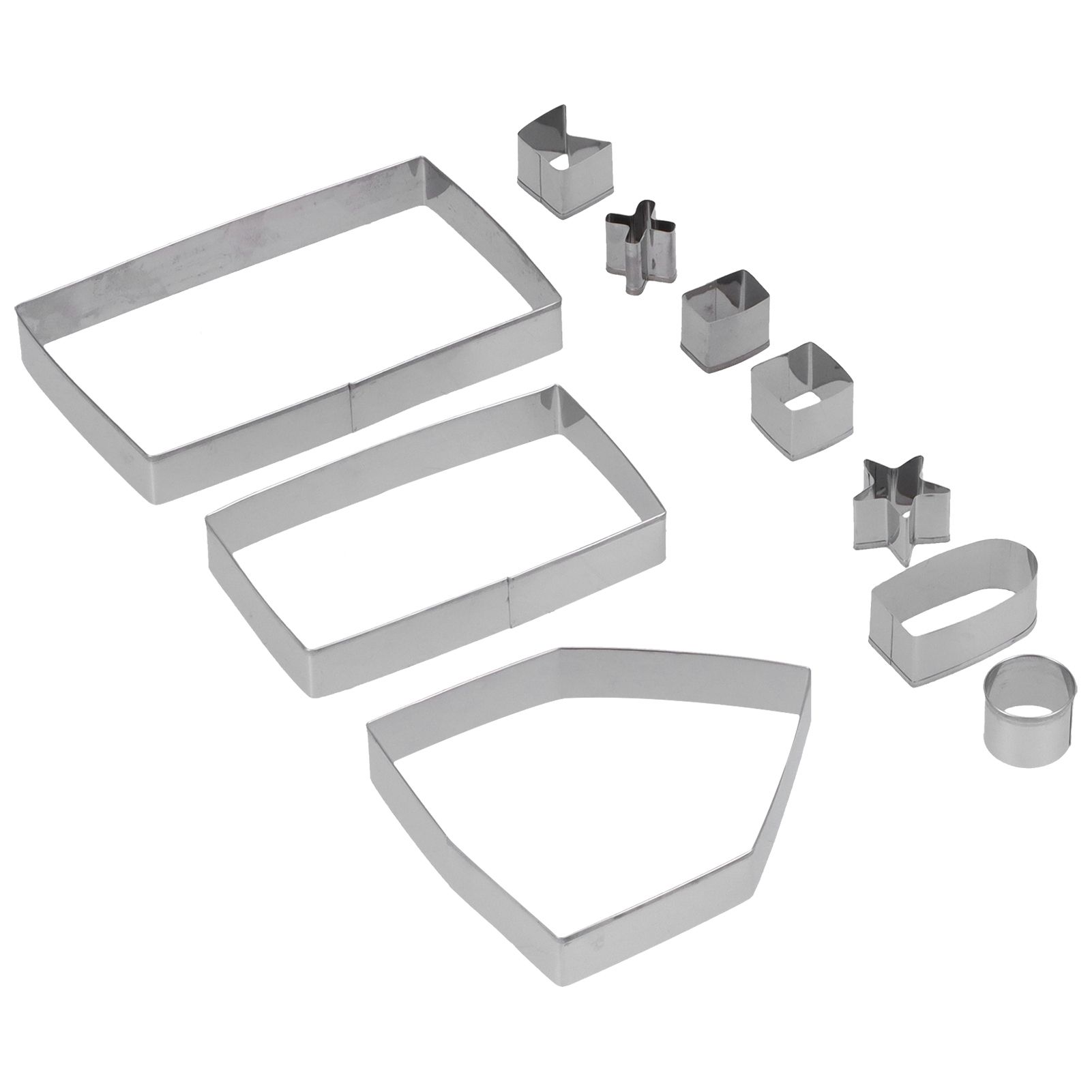10Pcs/Set Stainless Steel Cookies Mold Cutter Set DIY Christmas House Mold view 6
