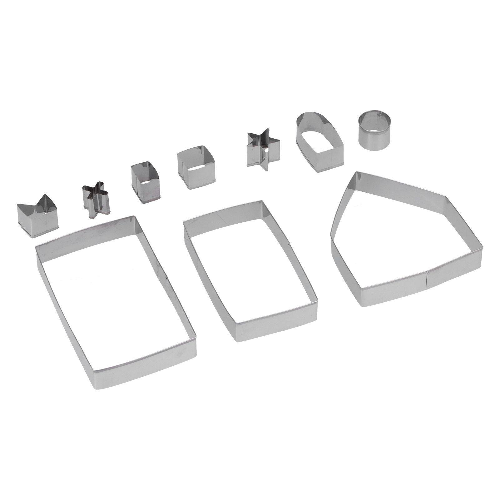 10Pcs/Set Stainless Steel Cookies Mold Cutter Set DIY Christmas House Mold view 7