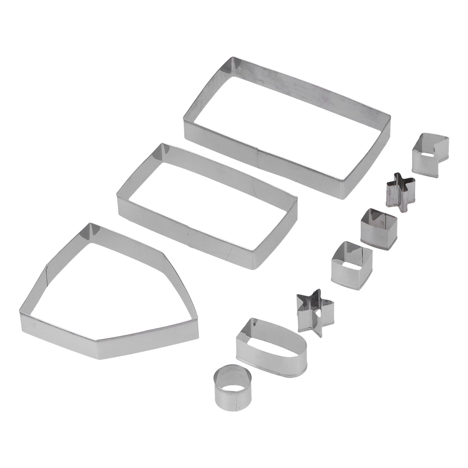 10Pcs/Set Stainless Steel Cookies Mold Cutter Set DIY Christmas House Mold view 8