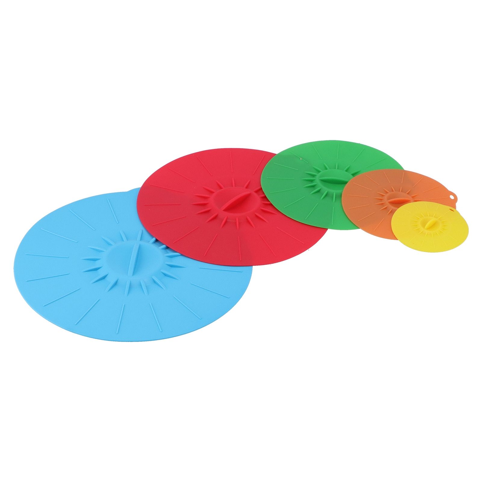 5Pcs/Set Multifunctional Bowl Lid Food Grade Silicone Vacuum Sealing Cover for — image 1
