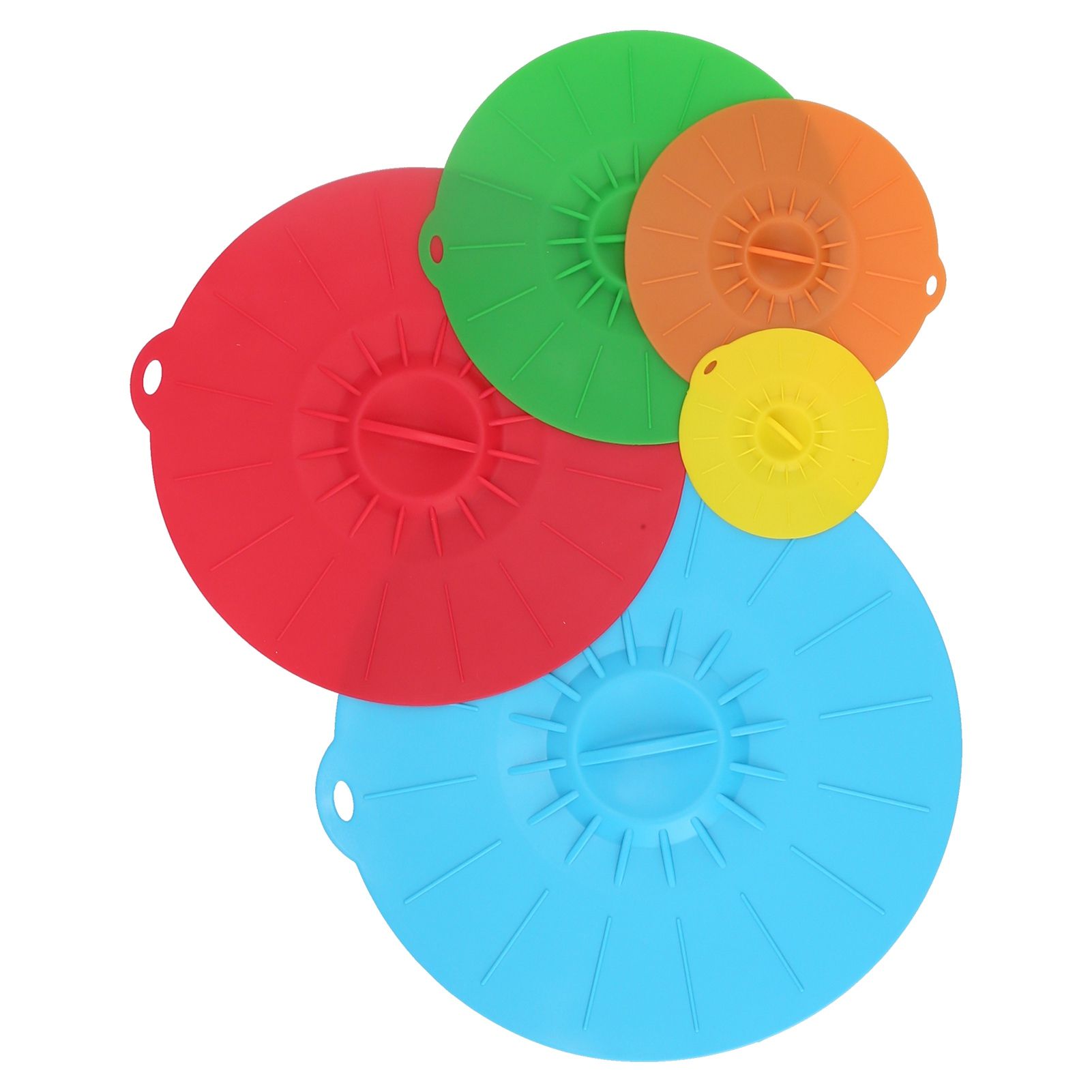 5Pcs/Set Multifunctional Bowl Lid Food Grade Silicone Vacuum Sealing Cover for view 4