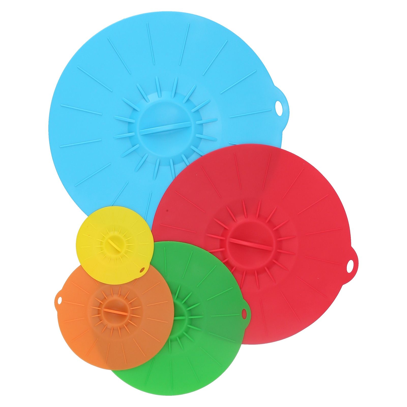5Pcs/Set Multifunctional Bowl Lid Food Grade Silicone Vacuum Sealing Cover for view 5