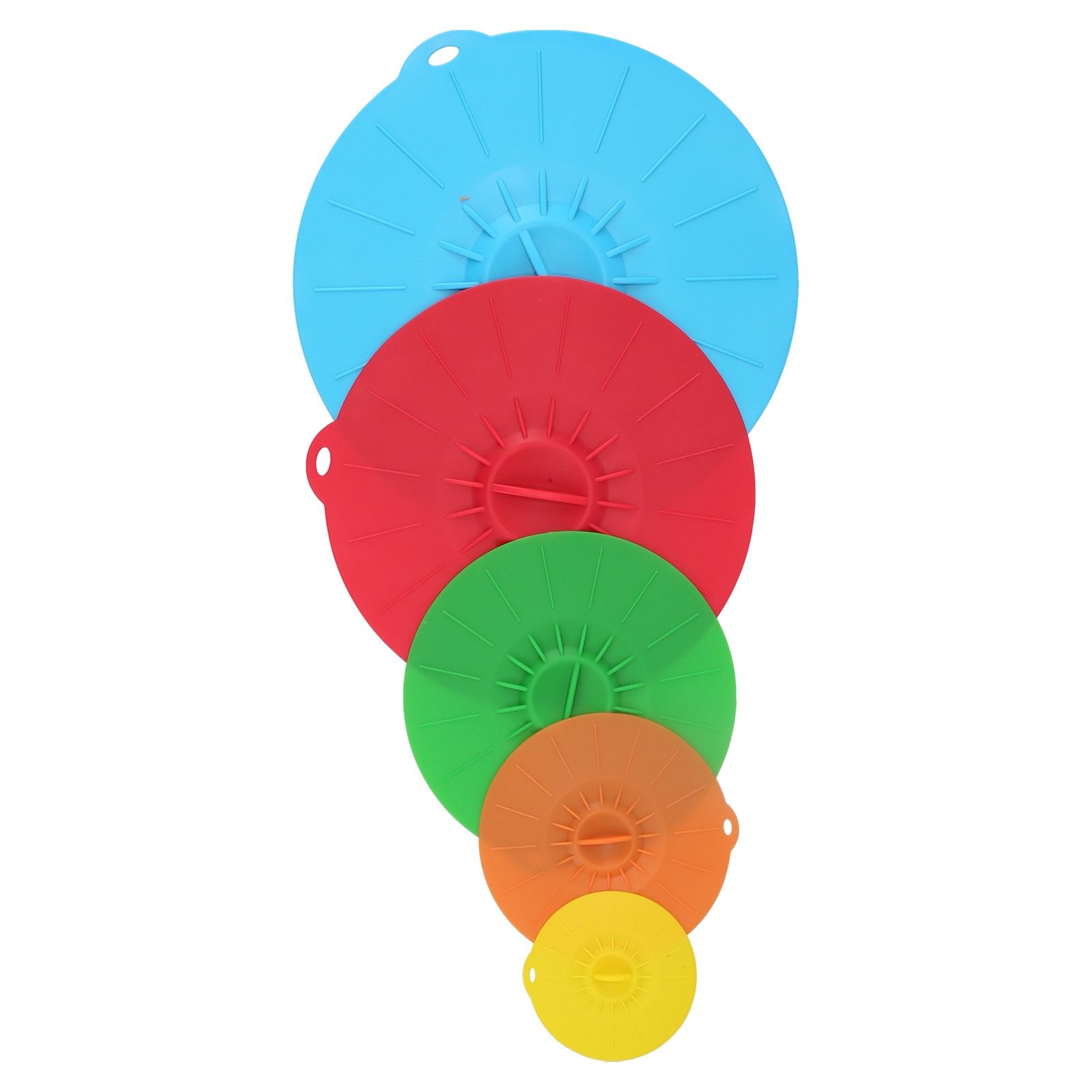 5Pcs/Set Multifunctional Bowl Lid Food Grade Silicone Vacuum Sealing Cover for view 8
