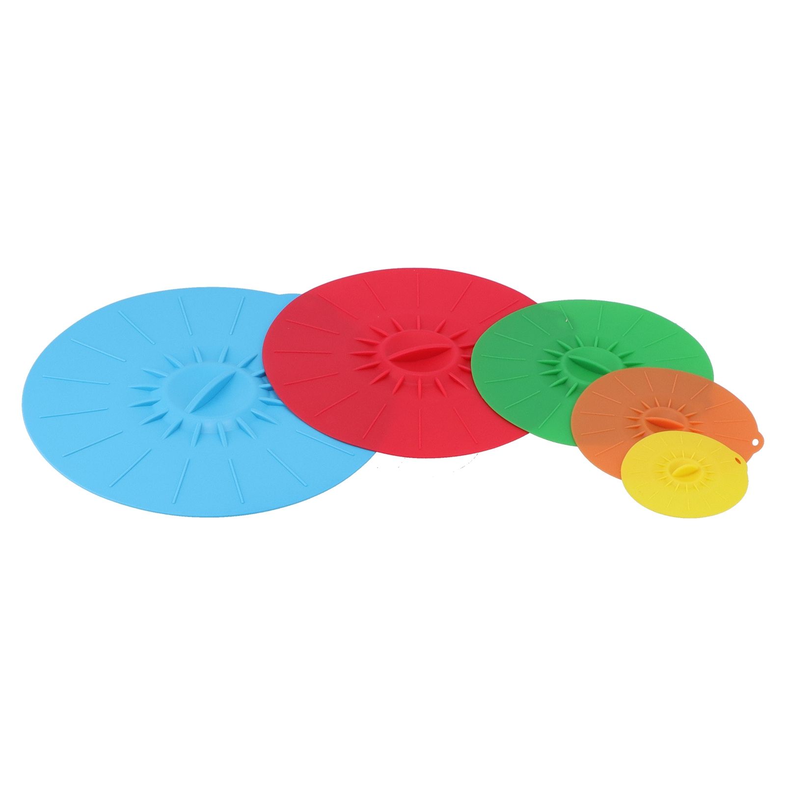5Pcs/Set Multifunctional Bowl Lid Food Grade Silicone Vacuum Sealing Cover for view 9
