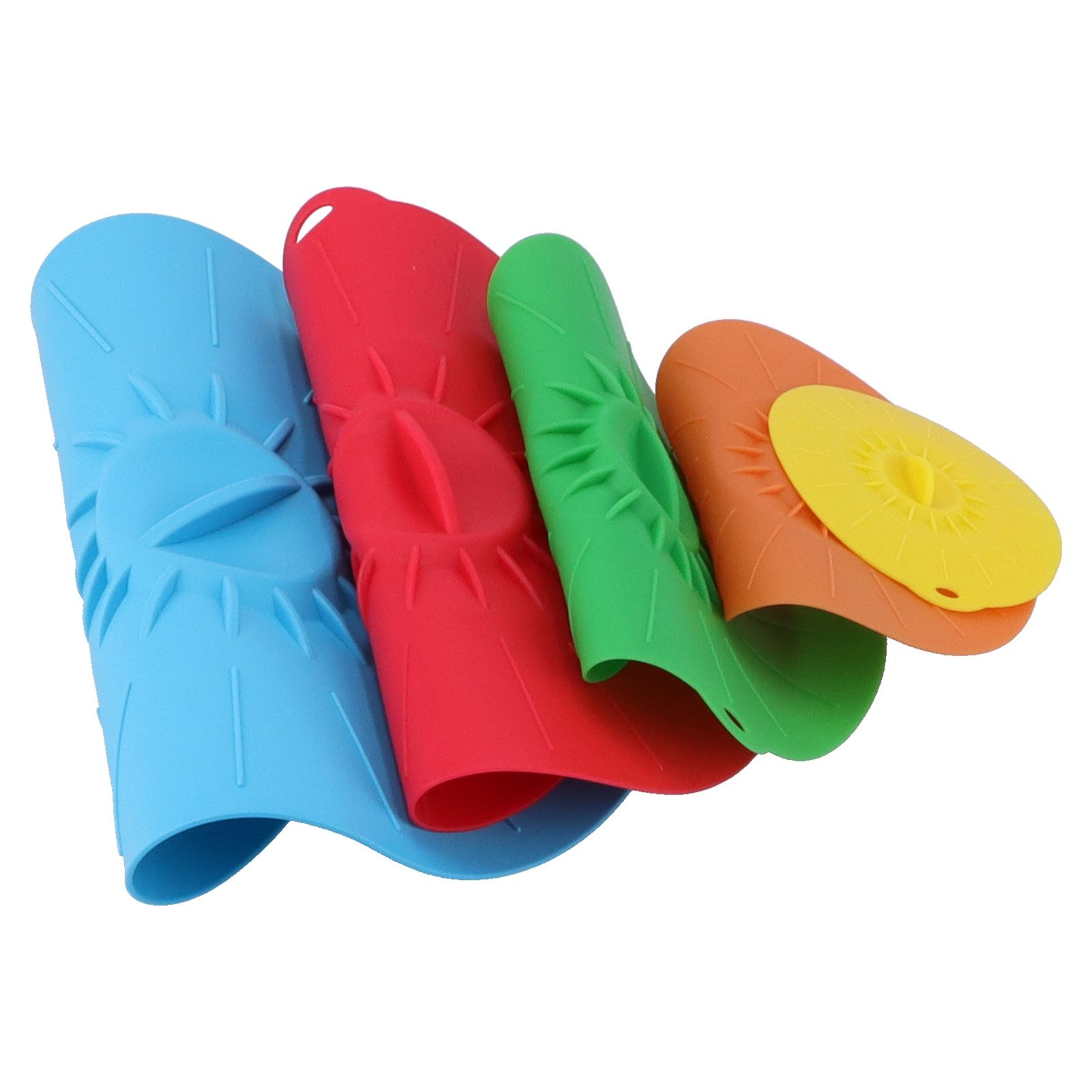 5Pcs/Set Multifunctional Bowl Lid Food Grade Silicone Vacuum Sealing Cover for view 10