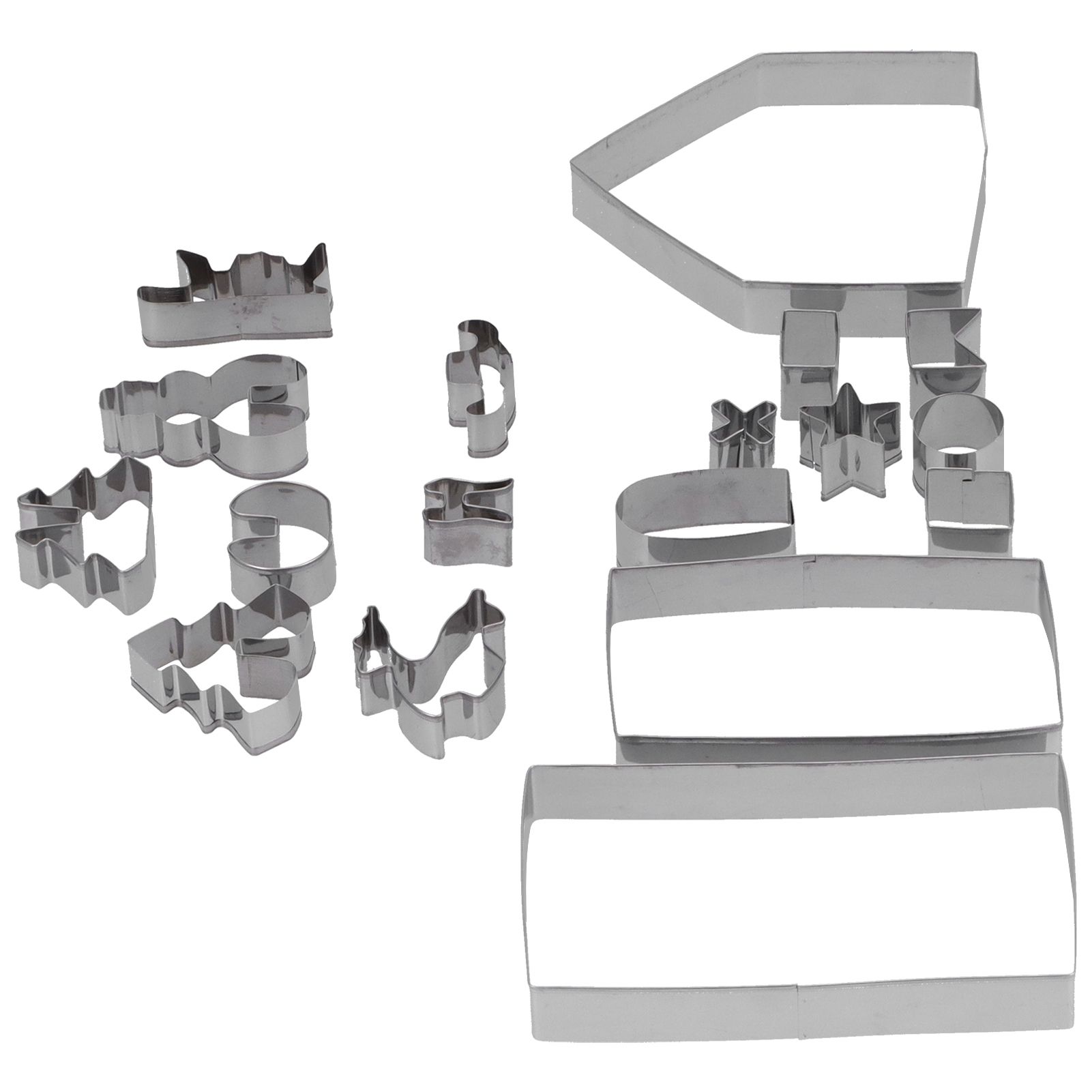 18Pcs/Set Stainless Steel Cookies Cutter Biscuits Mold Gingerbread House Mold view 6