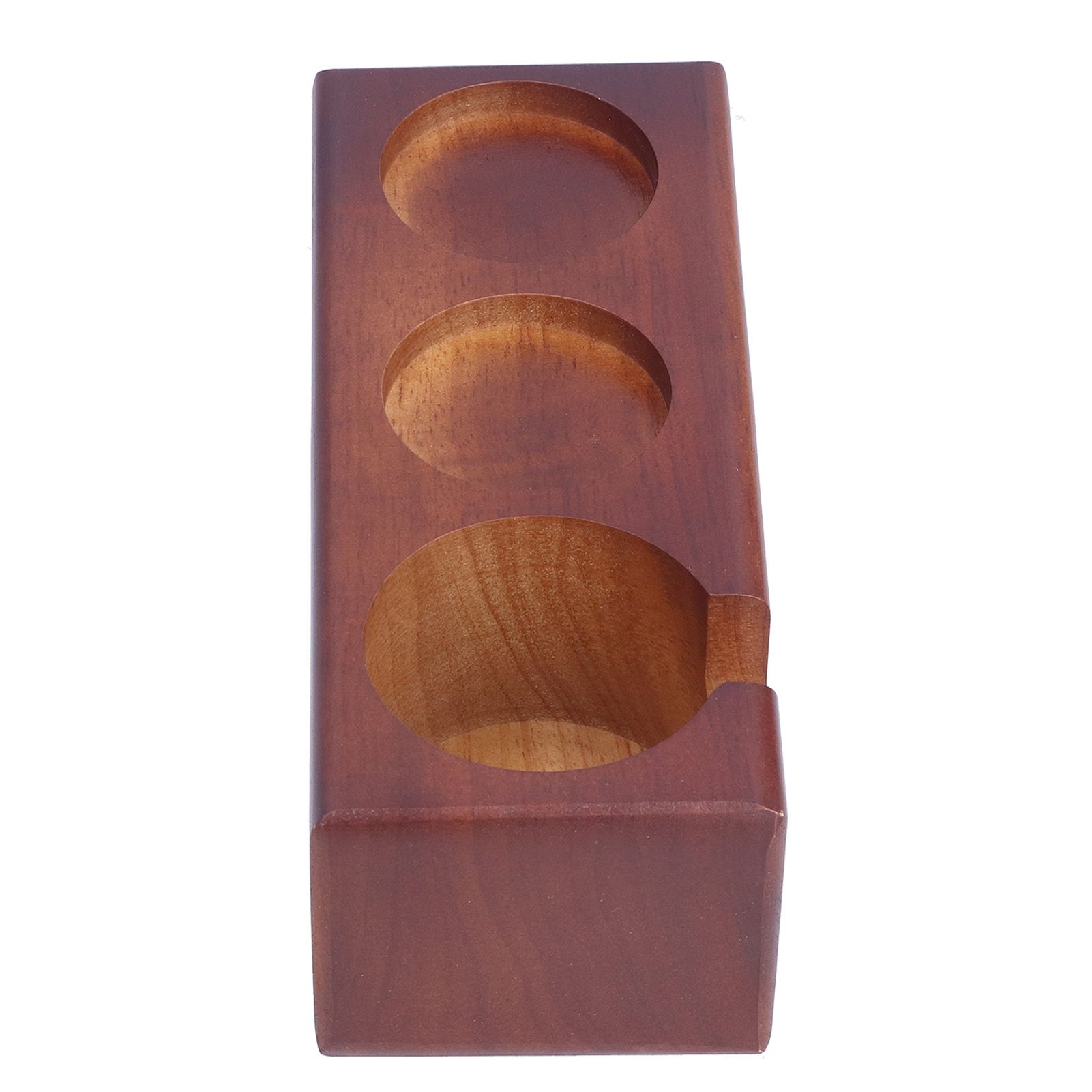 3‑Slots Wood Coffee Tamper Holder Portafilter Storage Stand Tamping Station view 8