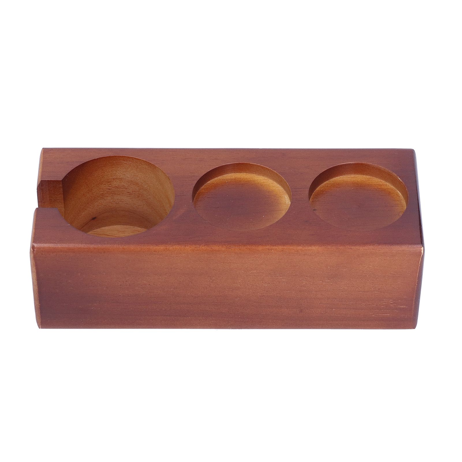 3‑Slots Wood Coffee Tamper Holder Portafilter Storage Stand Tamping Station view 6