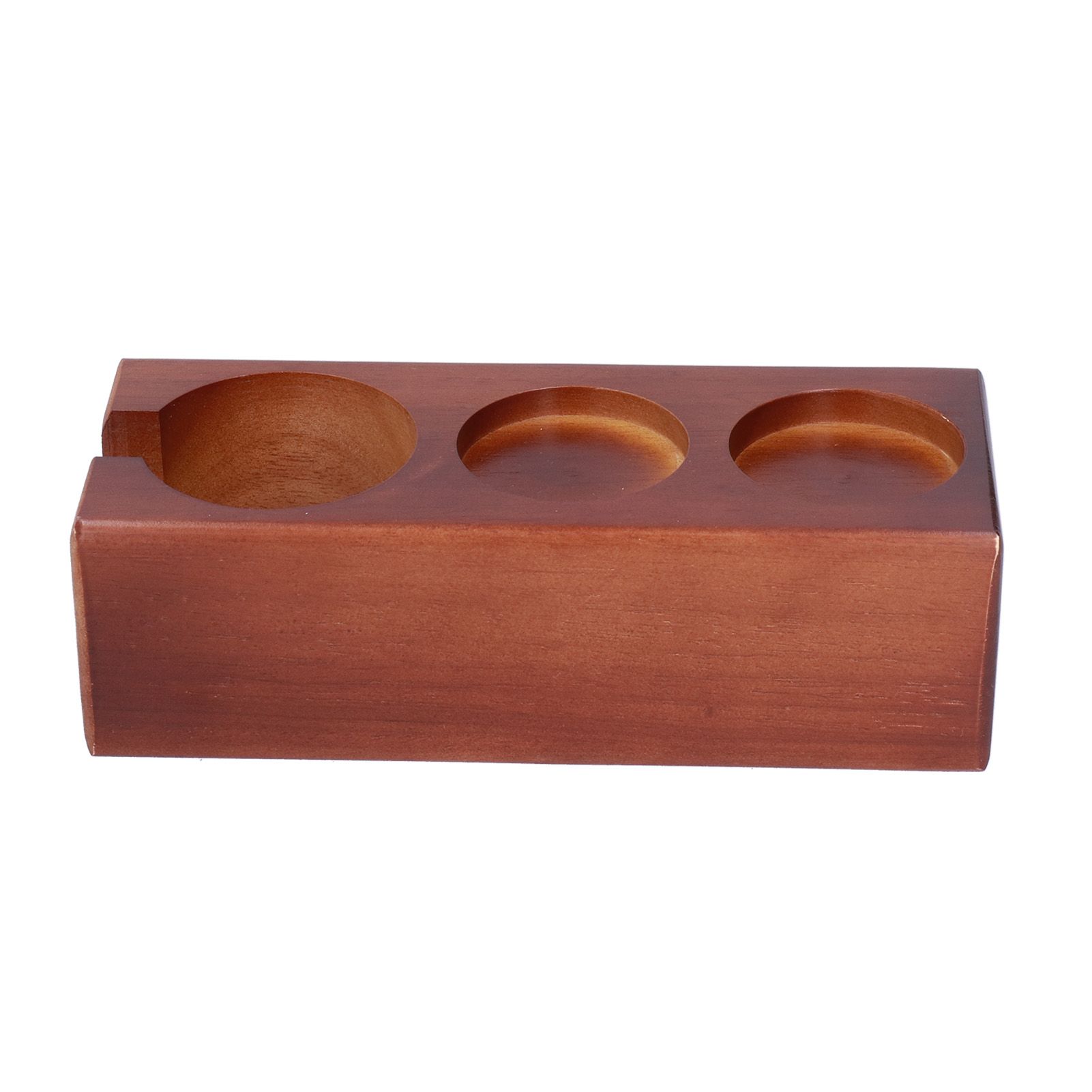 3‑Slots Wood Coffee Tamper Holder Portafilter Storage Stand Tamping Station view 10
