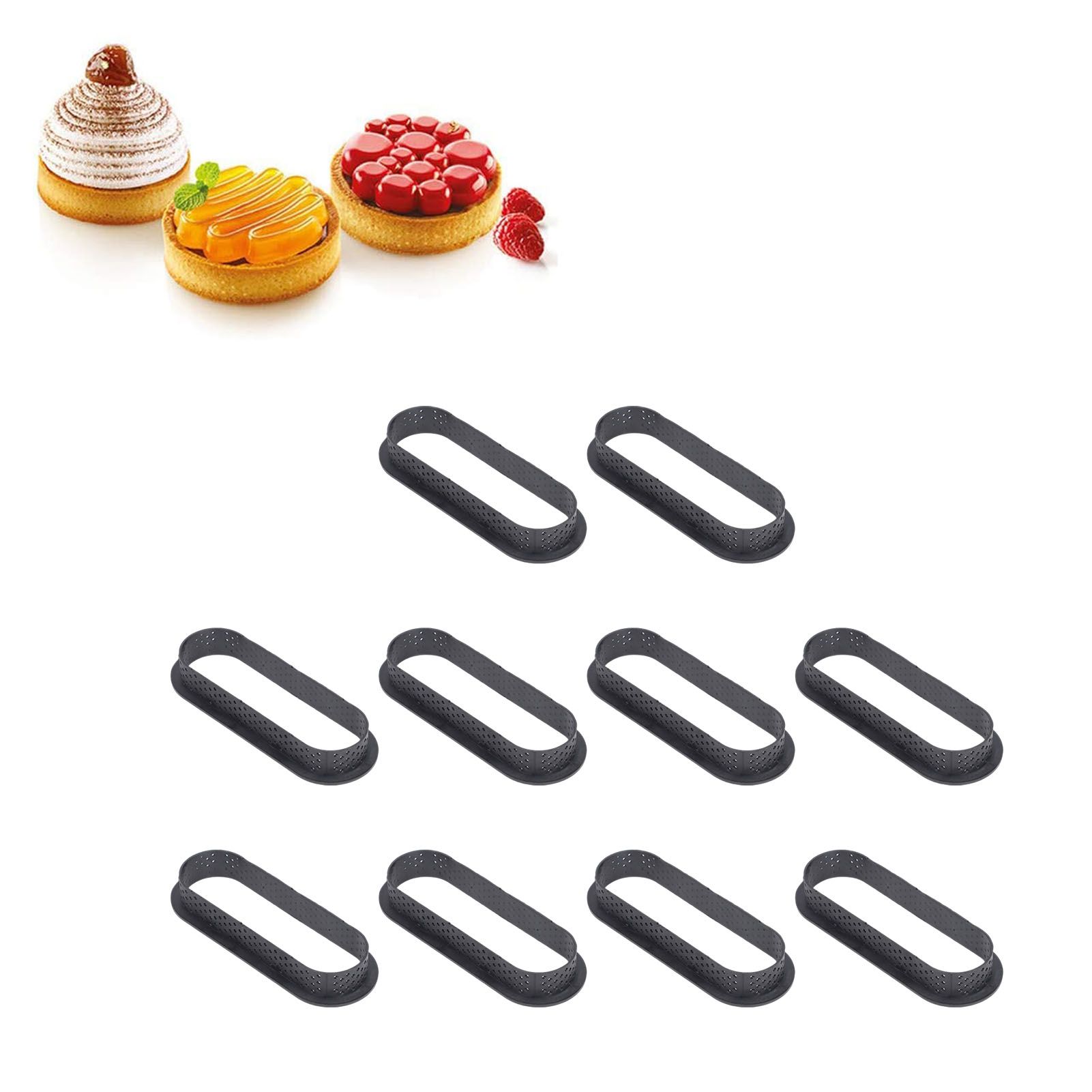 10Pcs Round Shaped Cake Ring DIY Plastic Mousse Circle Baking Tool for Home view 12