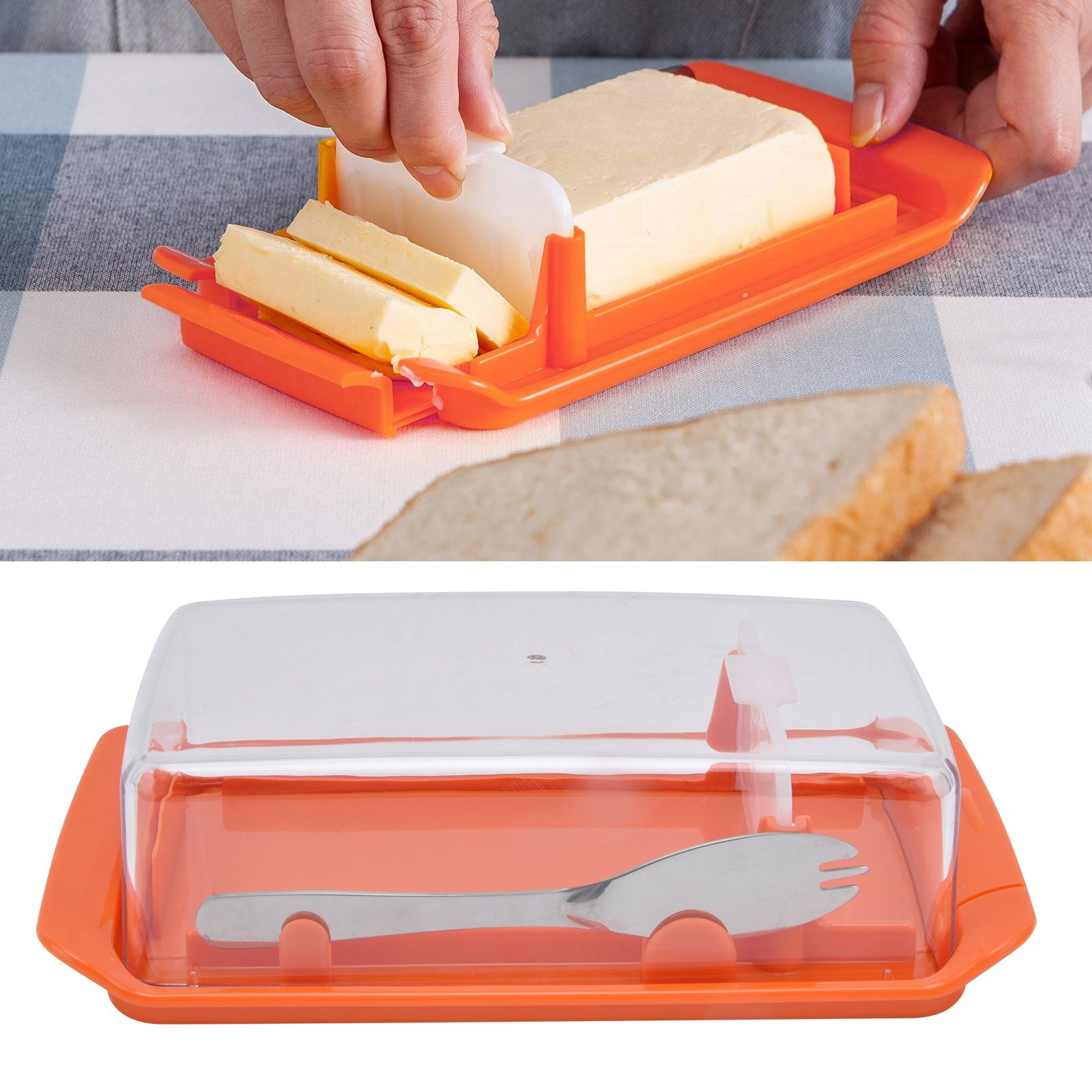 Rectangular Butter Cutting Box Multipurpose FreshnessKeeping Storage Box for view 12