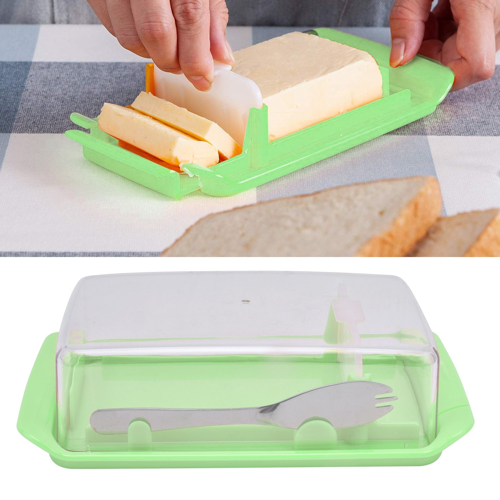 Rectangular Butter Cutting Box Multipurpose FreshnessKeeping Storage Box for view 12