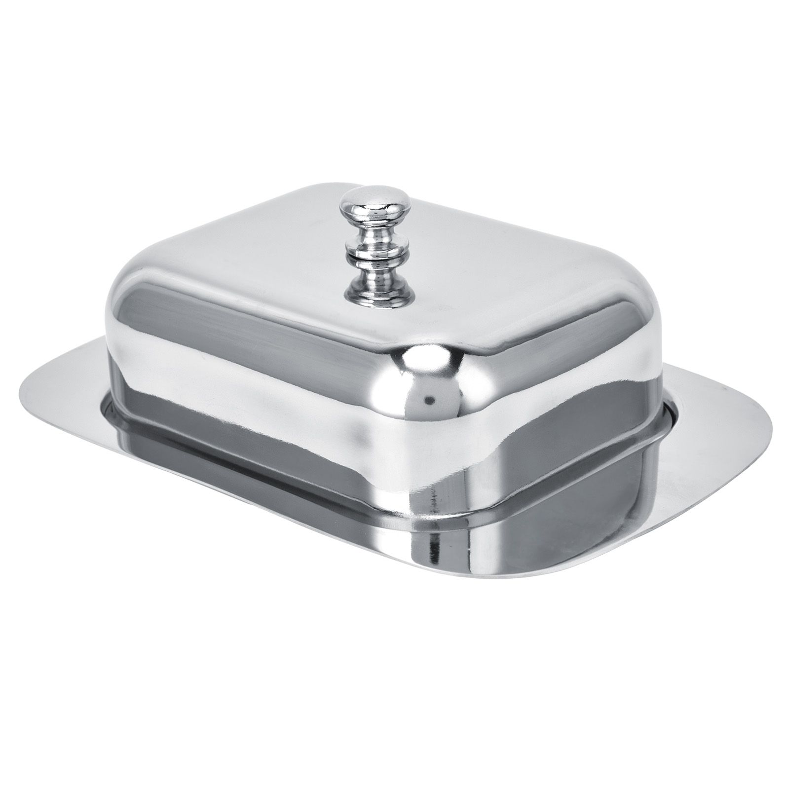 Bright Butter Box with Lid Stainless Steel Cheese Box for Bread Food Pastry view 3