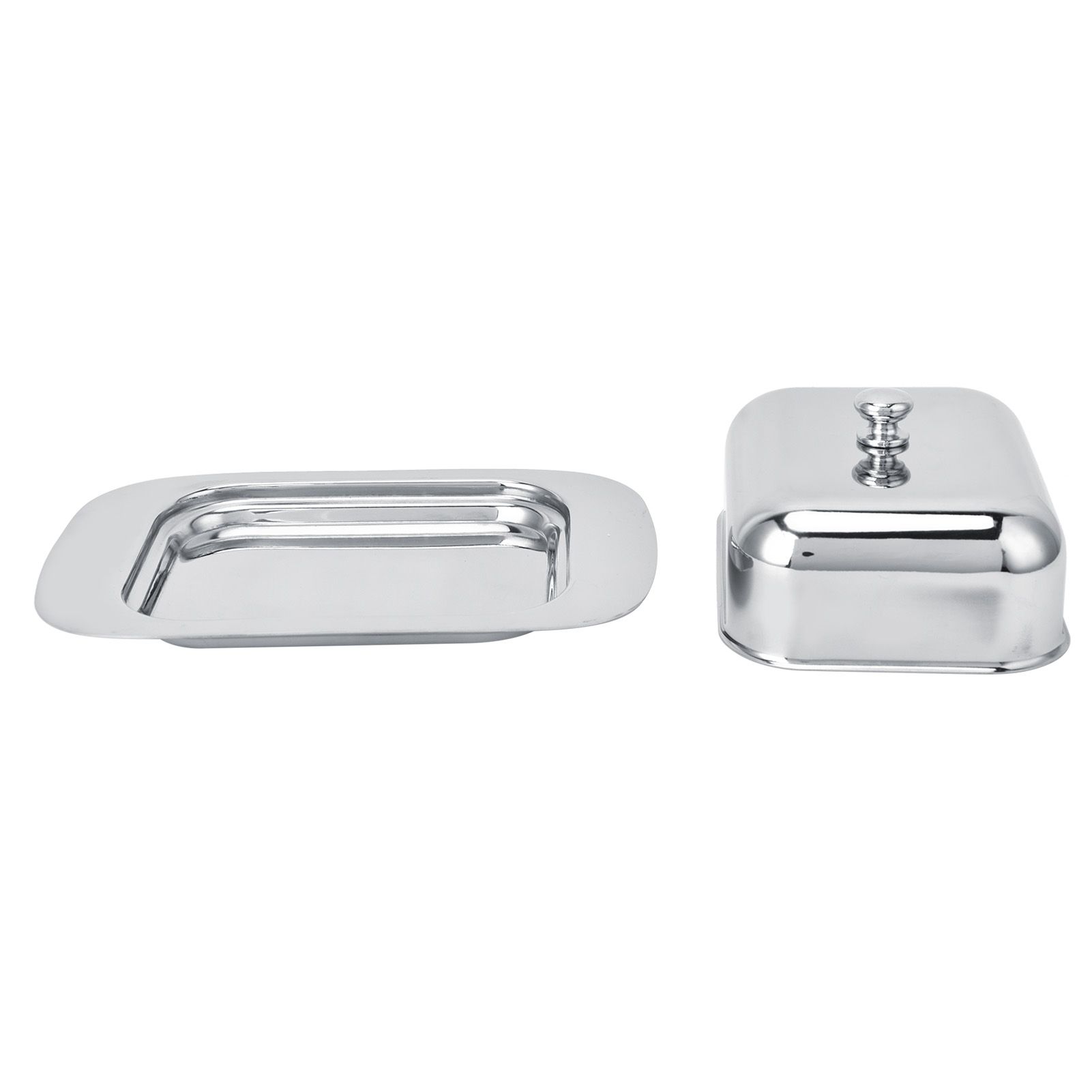 Bright Butter Box with Lid Stainless Steel Cheese Box for Bread Food Pastry view 5