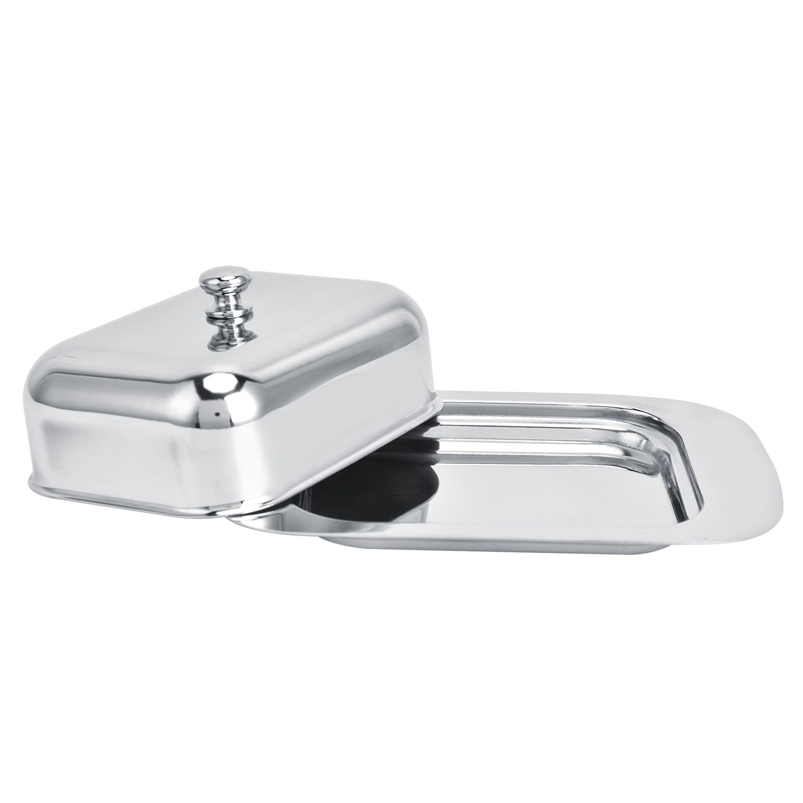 Bright Butter Box with Lid Stainless Steel Cheese Box for Bread Food Pastry view 6