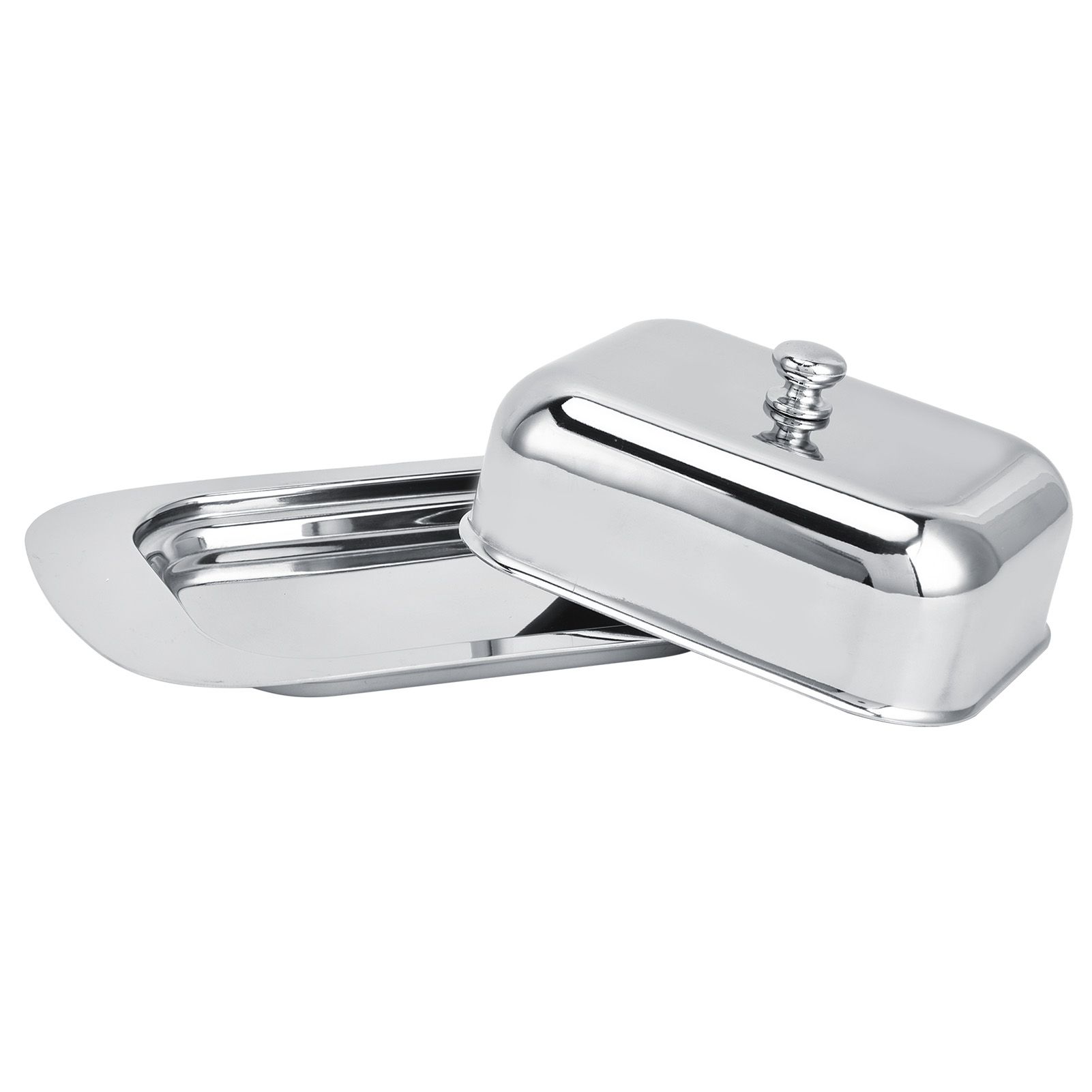 Bright Butter Box with Lid Stainless Steel Cheese Box for Bread Food Pastry view 7