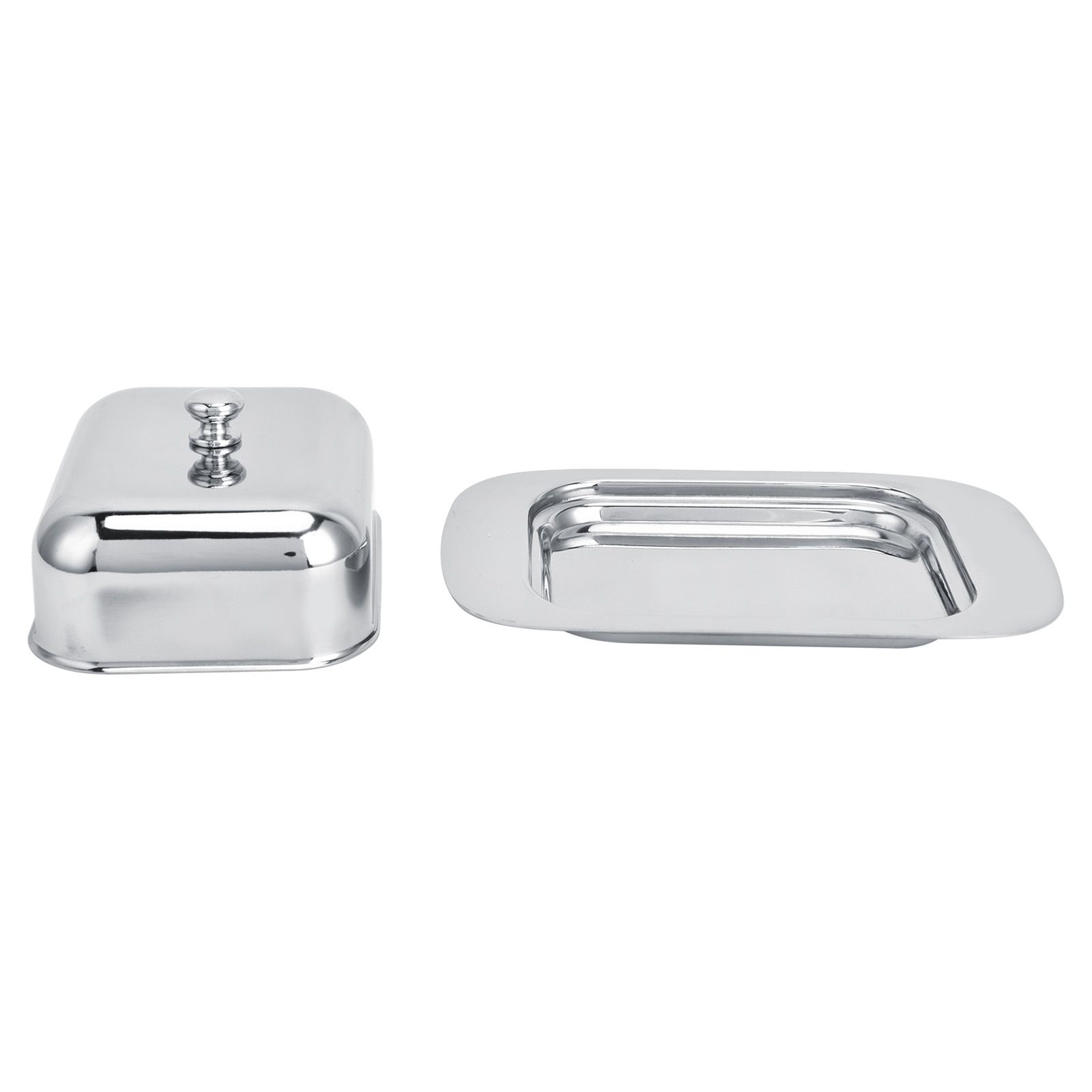 Bright Butter Box with Lid Stainless Steel Cheese Box for Bread Food Pastry view 10