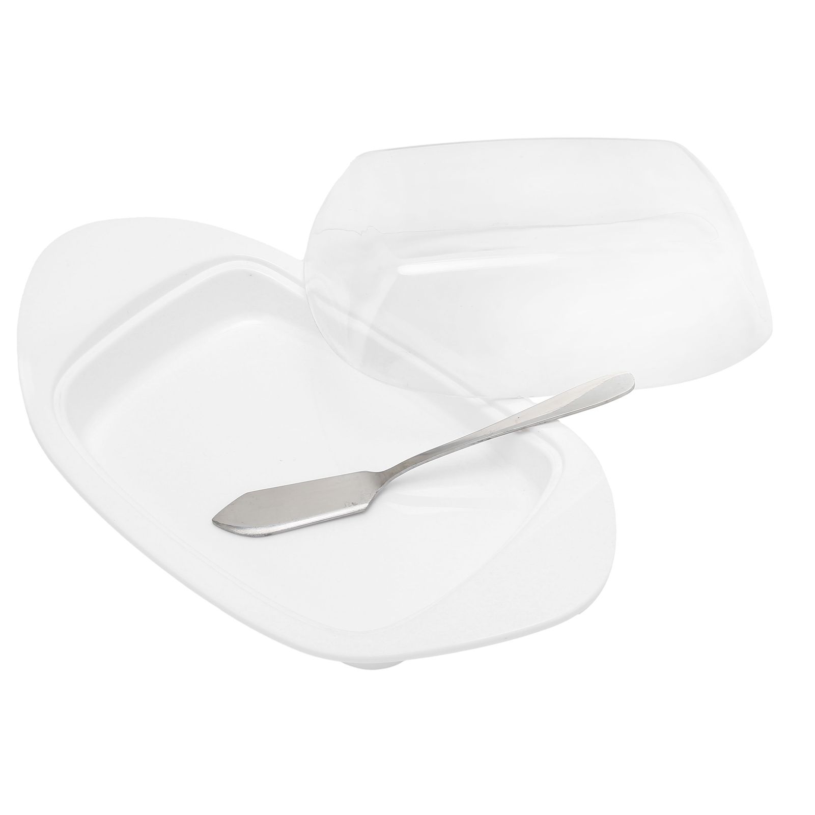 BoatShaped Butter Dish with Lid Food Grade PP Butter Cutting Box for Chess view 4
