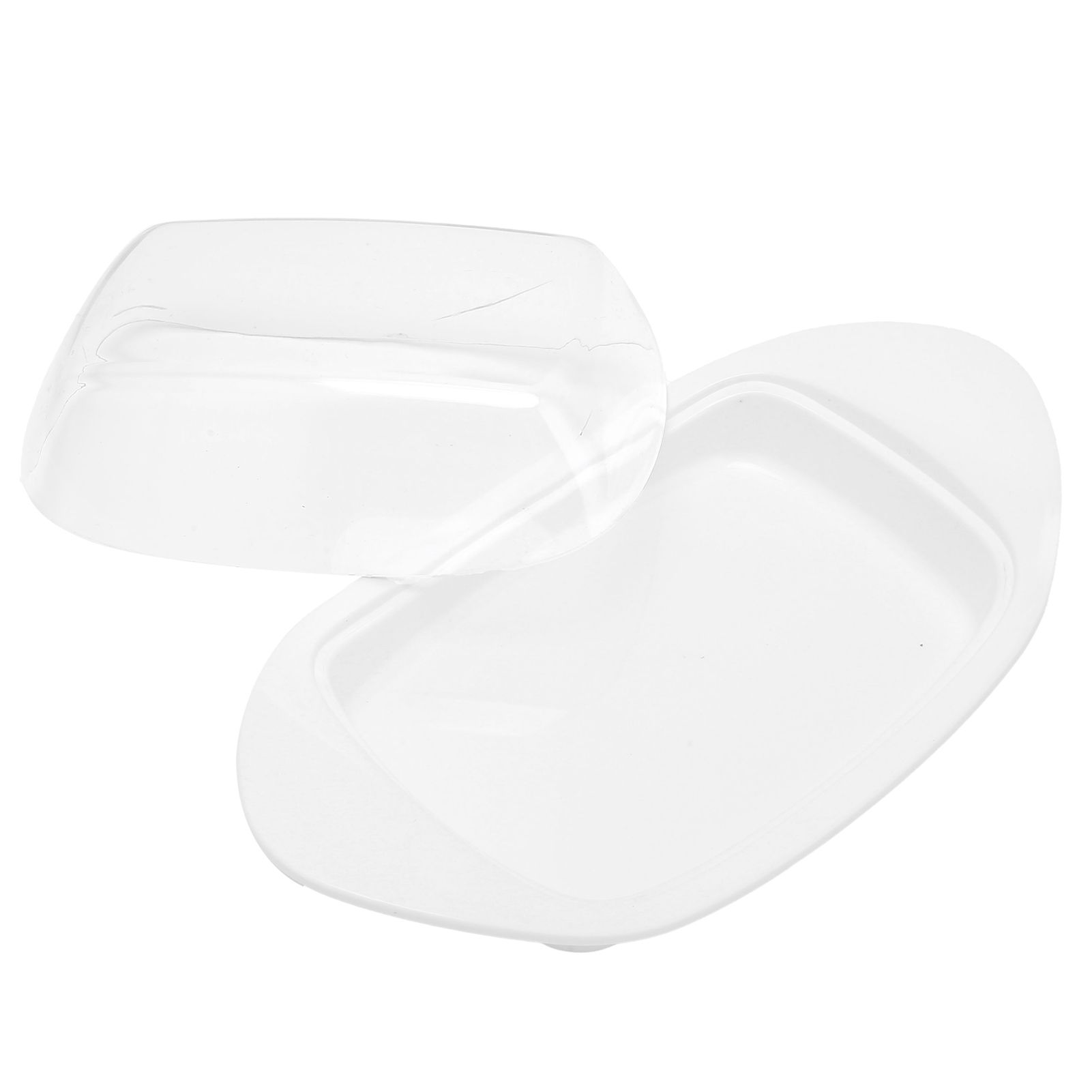 BoatShaped Butter Dish with Lid Food Grade PP Butter Cutting Box for Chess view 5