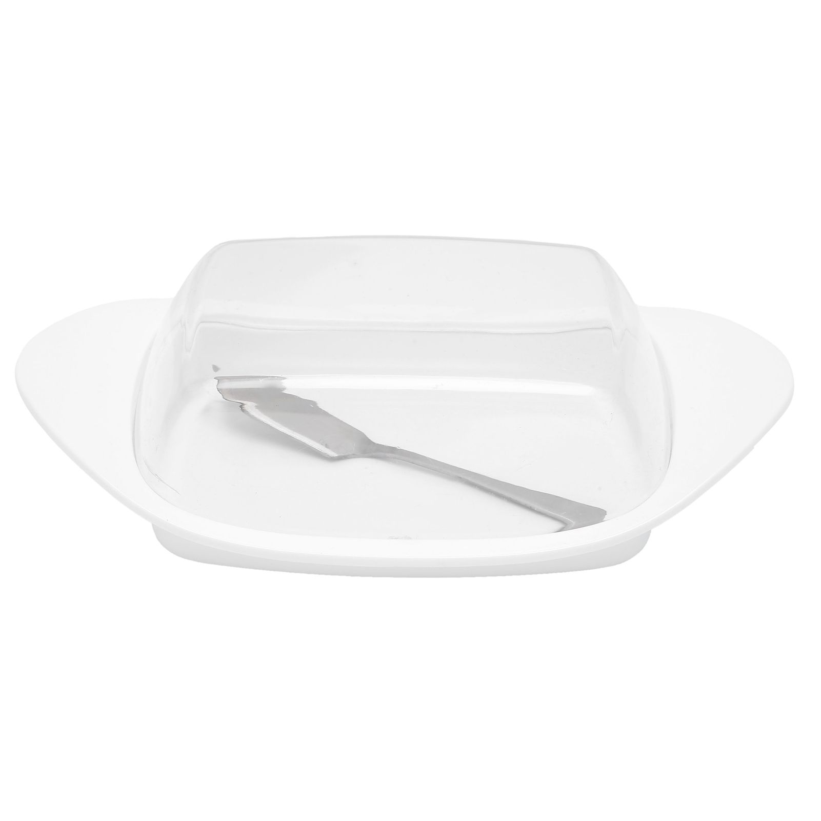 BoatShaped Butter Dish with Lid Food Grade PP Butter Cutting Box for Chess view 8