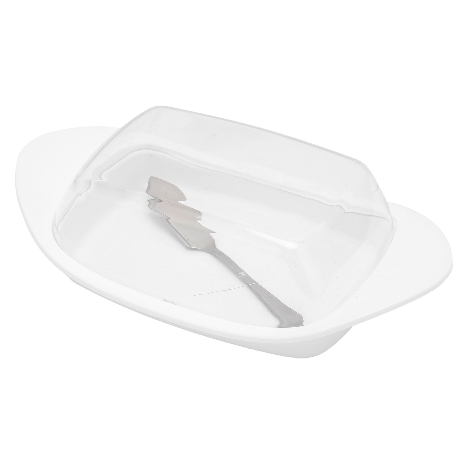 BoatShaped Butter Dish with Lid Food Grade PP Butter Cutting Box for Chess view 9
