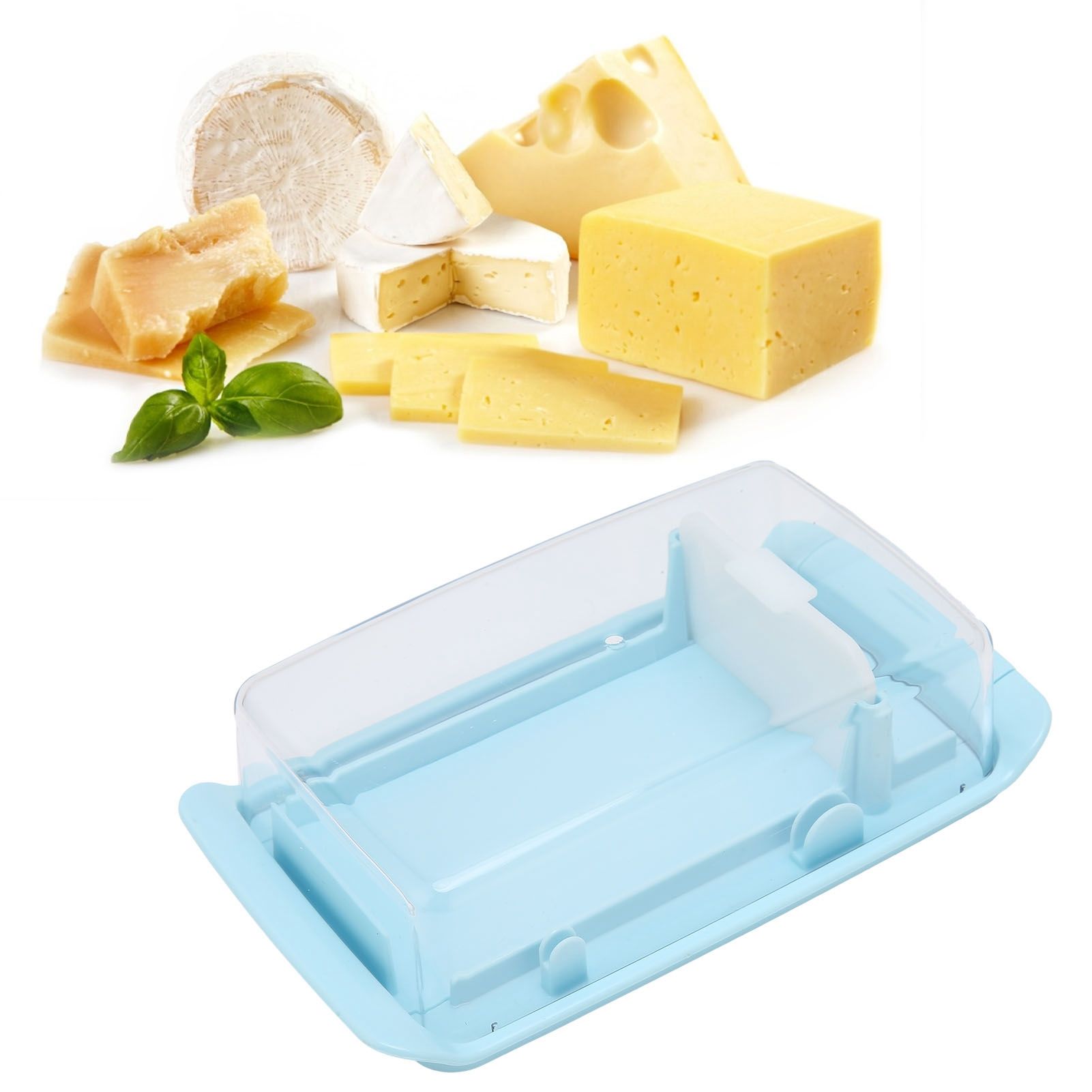 2 in 1 Rectangular Butter Cutting Box Concealed Cheese Storage Box for Home view 12
