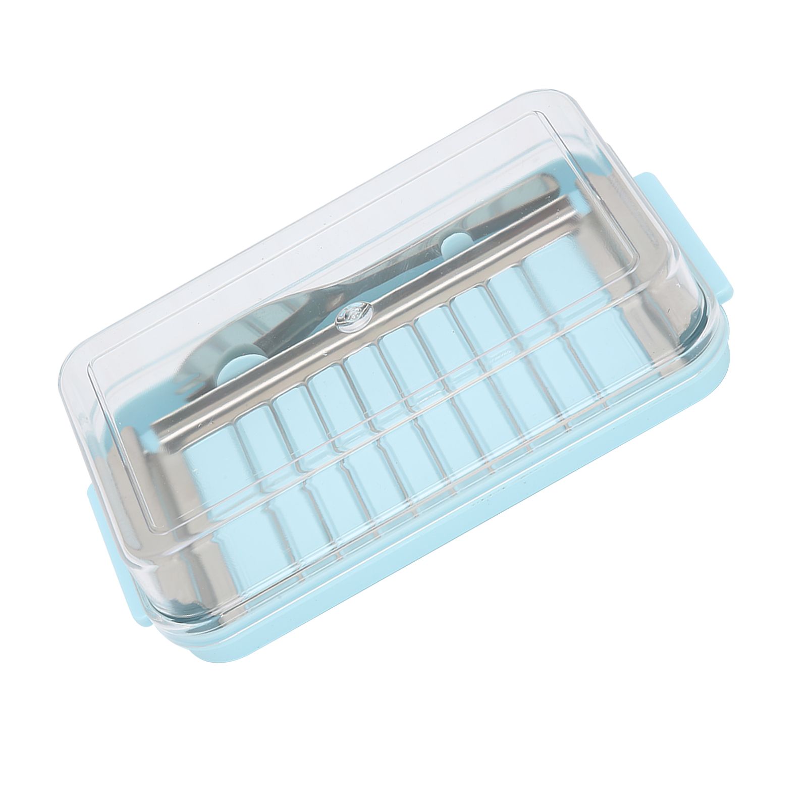 Stainless Steel Butter Cutter Box Cheese Storage Container with Transparent view 3