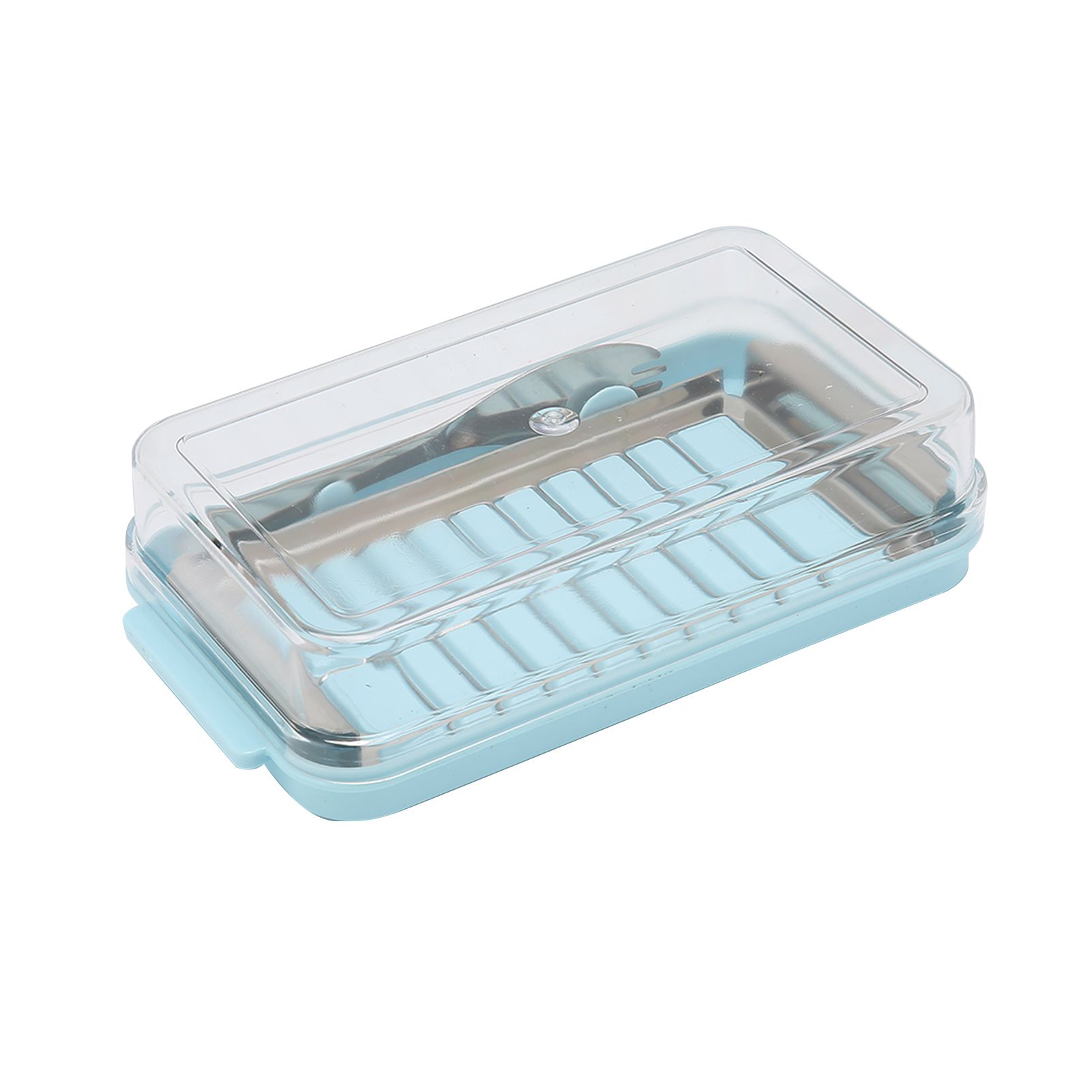 Stainless Steel Butter Cutter Box Cheese Storage Container with Transparent view 6