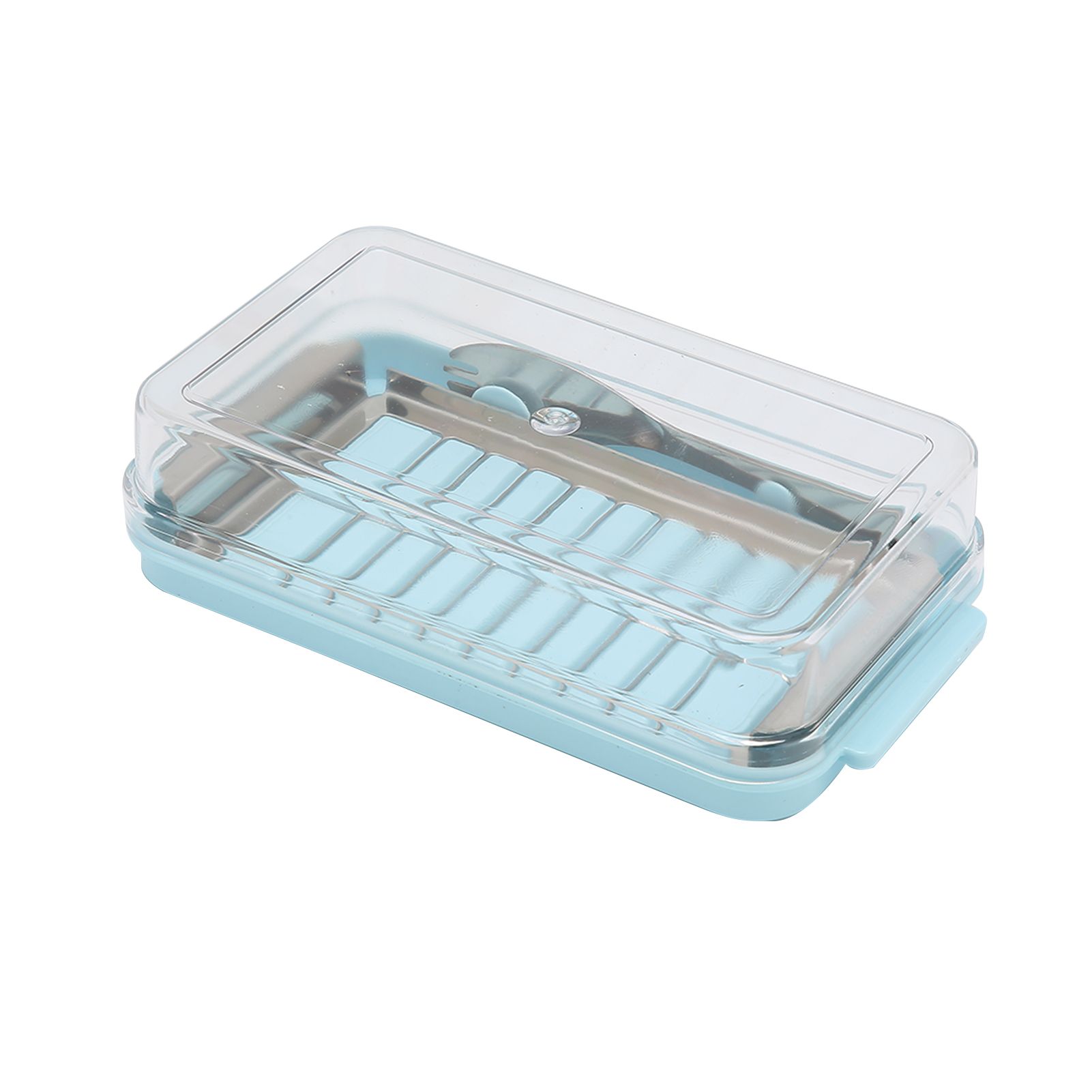 Stainless Steel Butter Cutter Box Cheese Storage Container with Transparent view 7