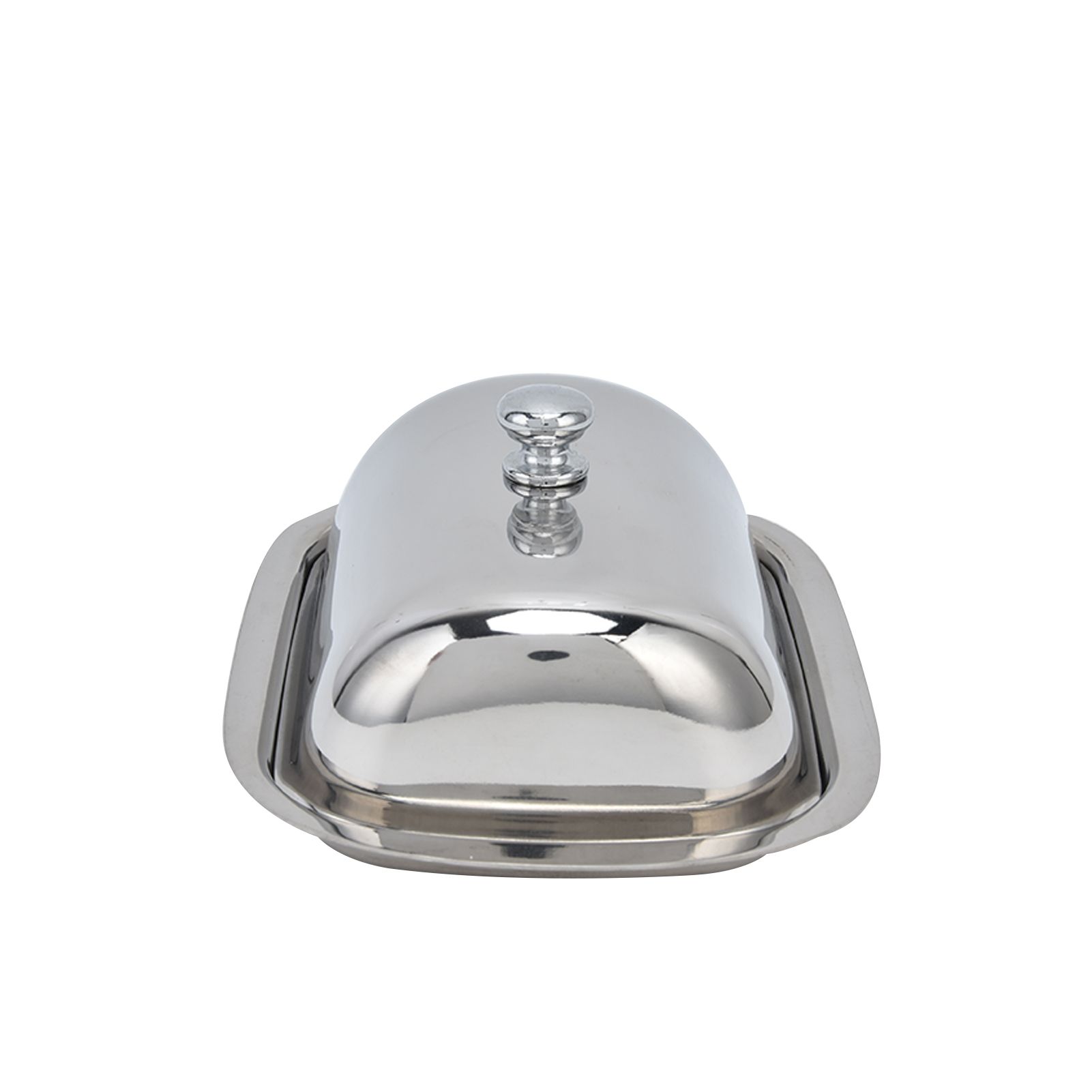 Stainless Steel Butter Dish HighGloss Dessert Bread Cheese Cake Box Food view 6