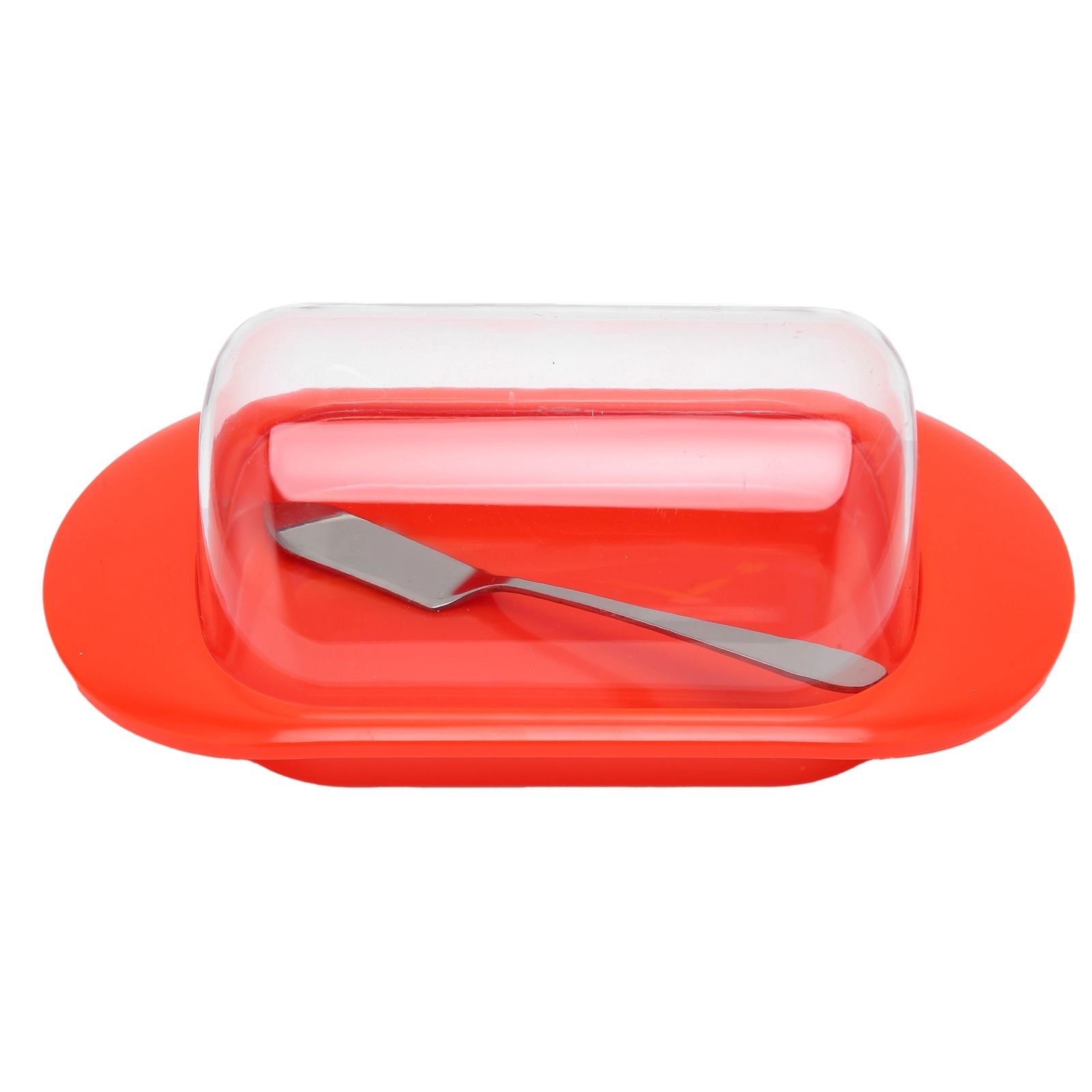 Round Edge Plastic Butter Storage Box Cheese Dessert Bread Container with view 5
