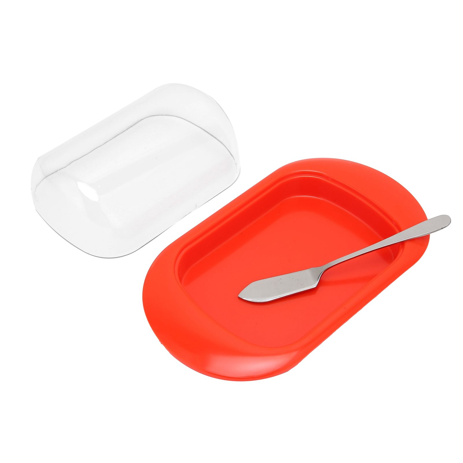 Round Edge Plastic Butter Storage Box Cheese Dessert Bread Container with view 6