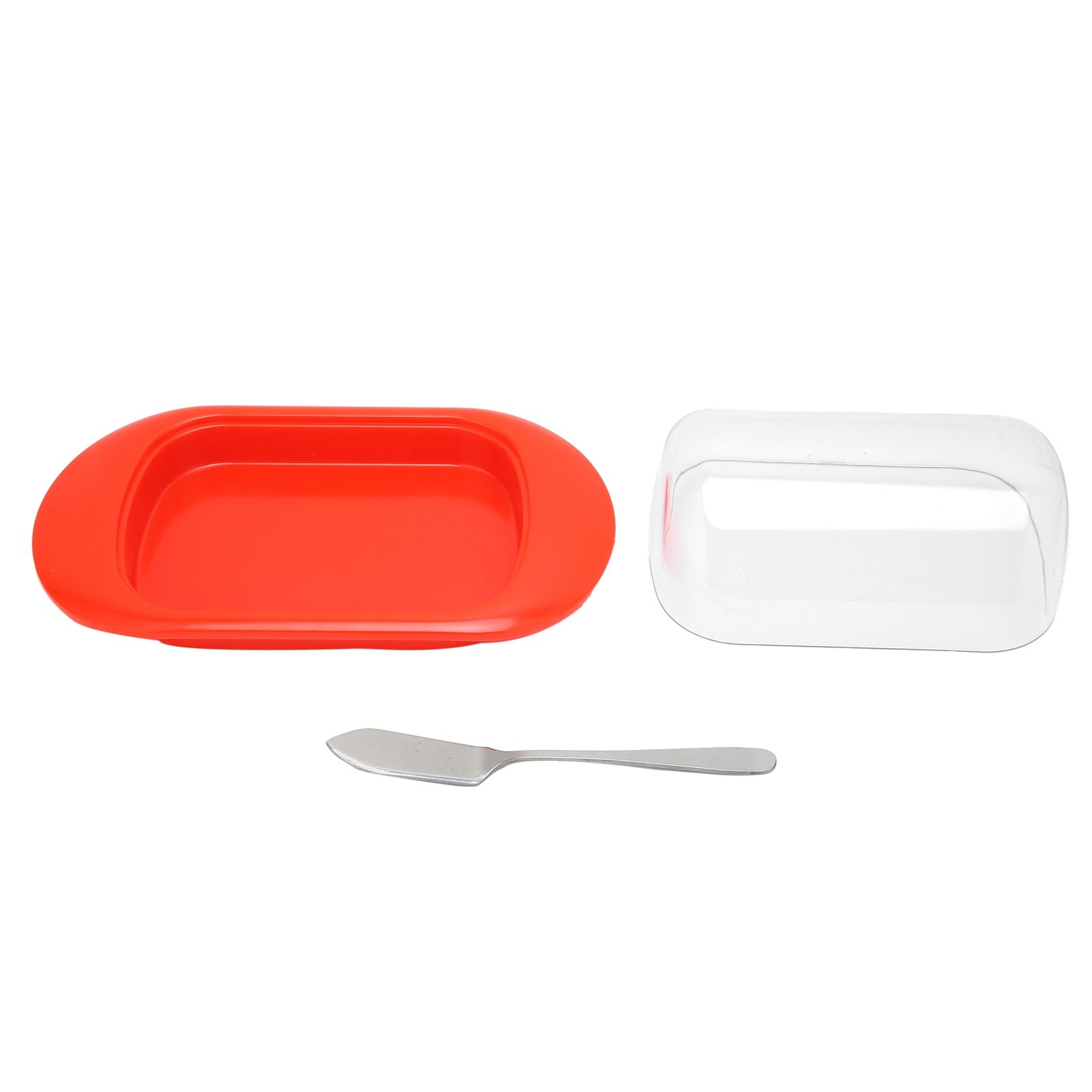 Round Edge Plastic Butter Storage Box Cheese Dessert Bread Container with view 7