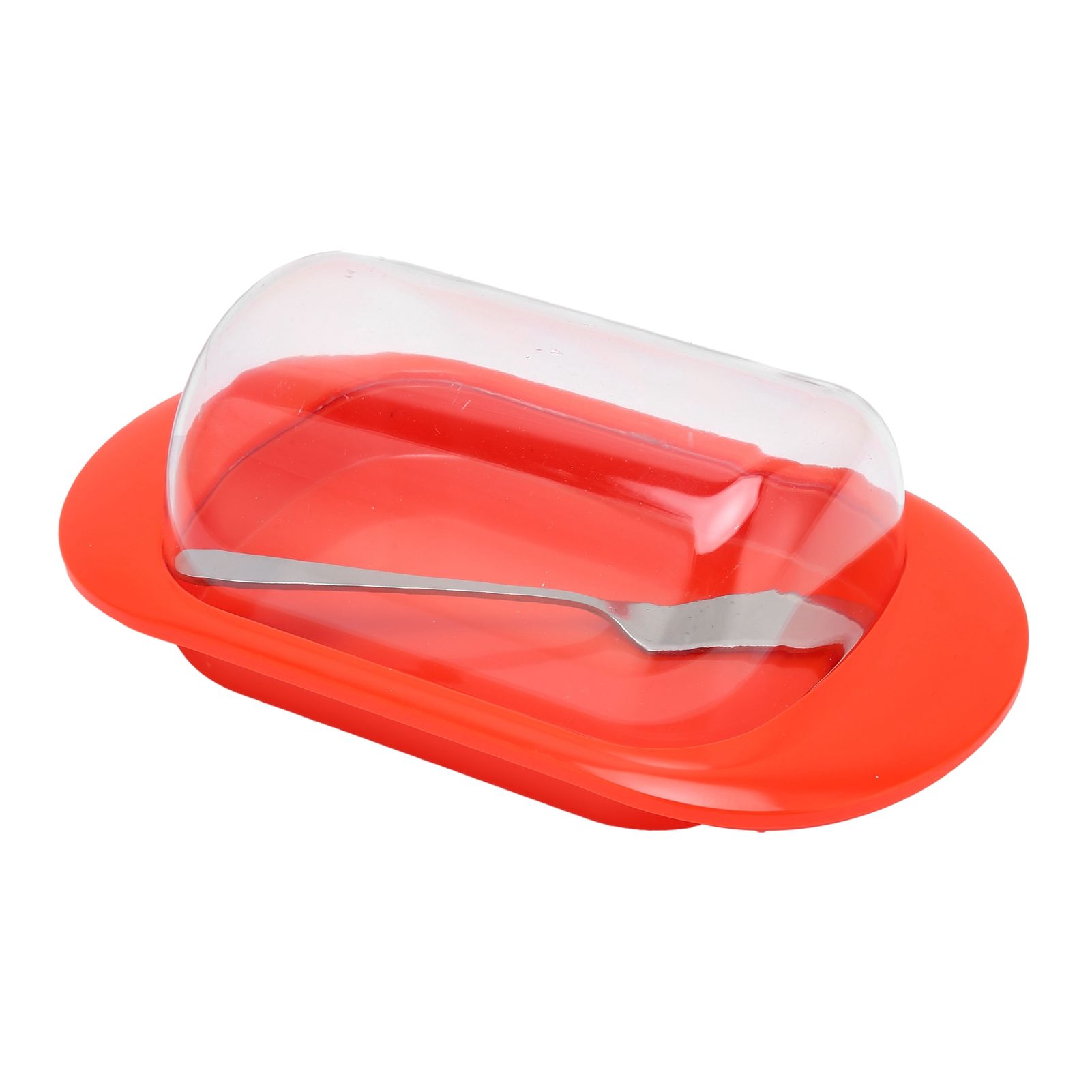 Round Edge Plastic Butter Storage Box Cheese Dessert Bread Container with view 10