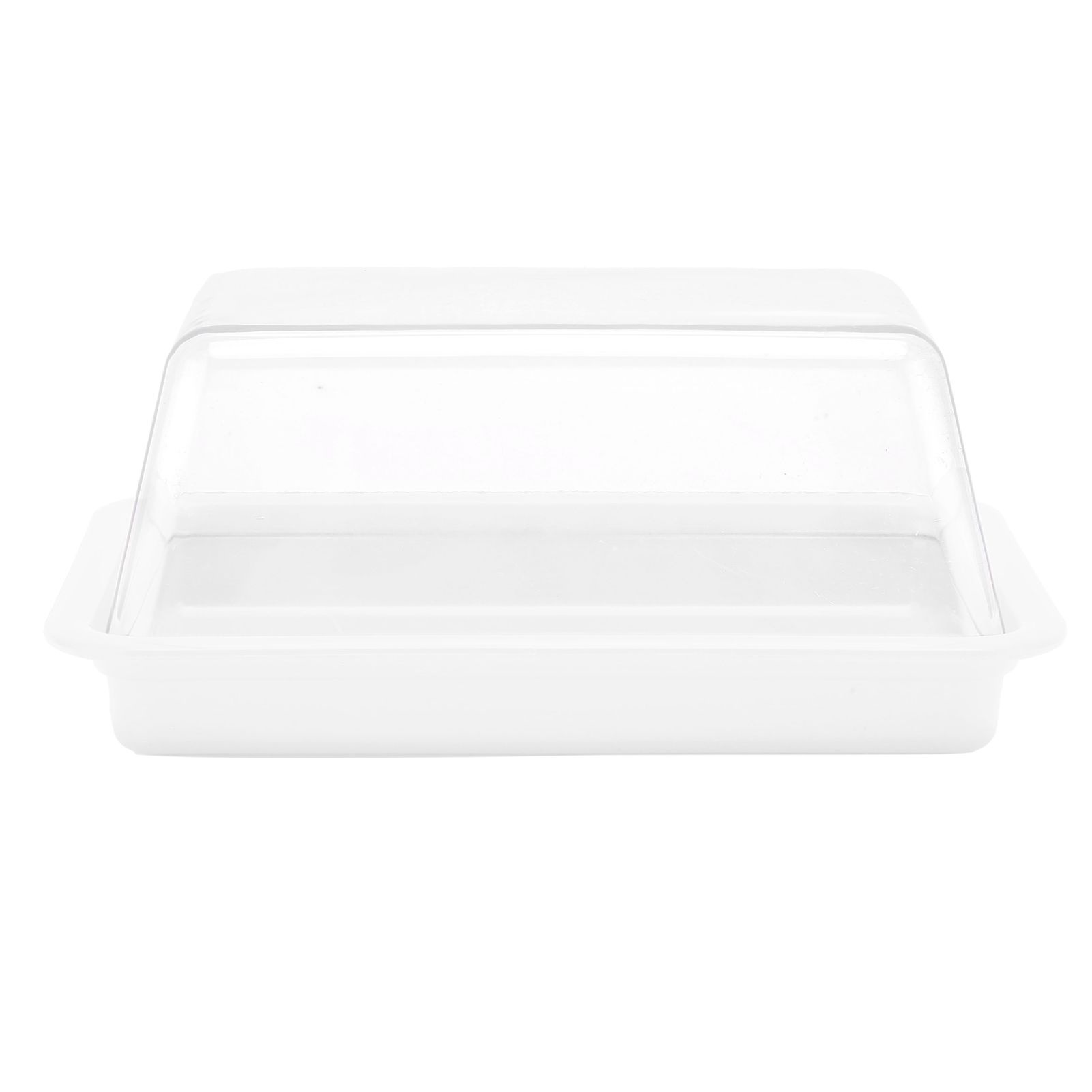 Quadrate Plastic Butter Storage Box Butter Cutter Cheese Container with view 3