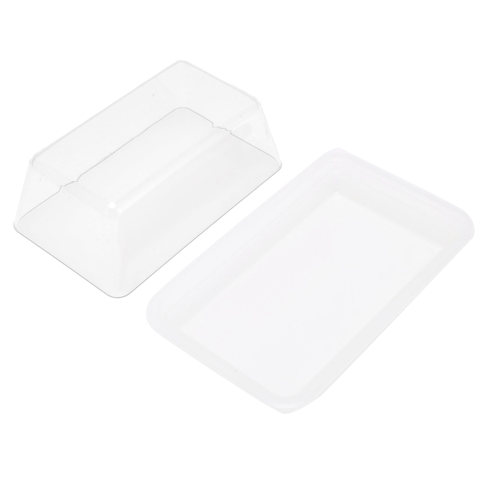 Quadrate Plastic Butter Storage Box Butter Cutter Cheese Container with view 8