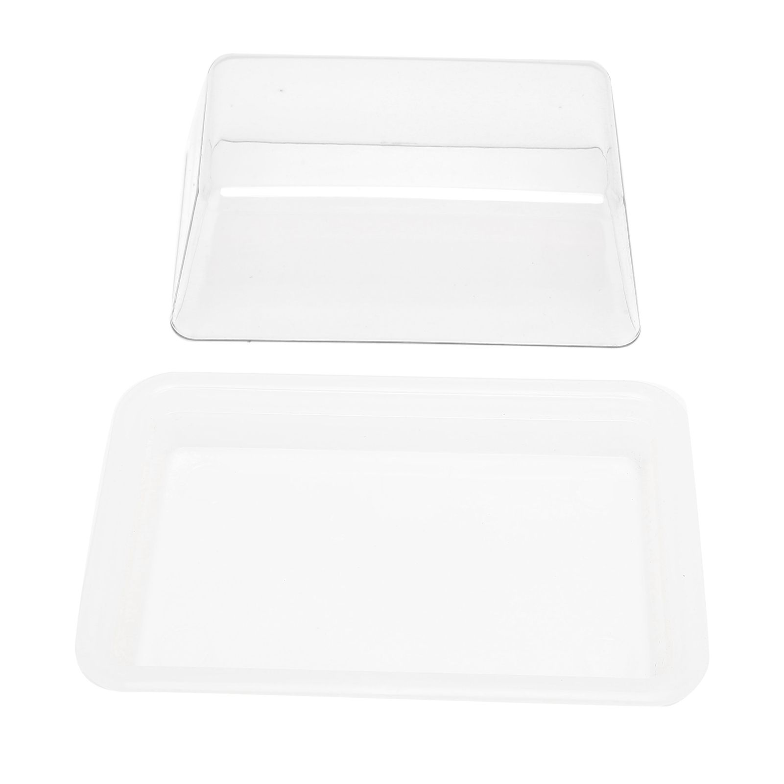 Quadrate Plastic Butter Storage Box Butter Cutter Cheese Container with view 9