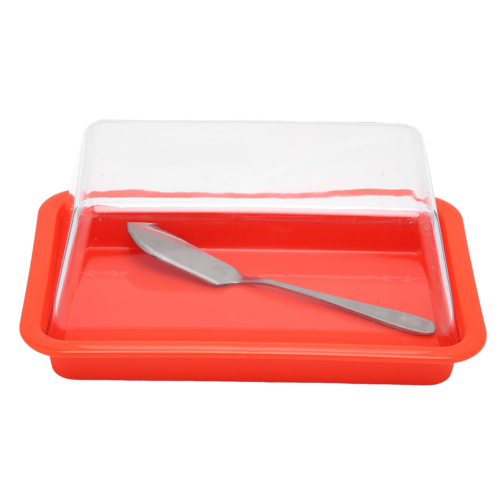 Quadrate Plastic Butter Storage Box Butter Cutter Cheese Container with view 6