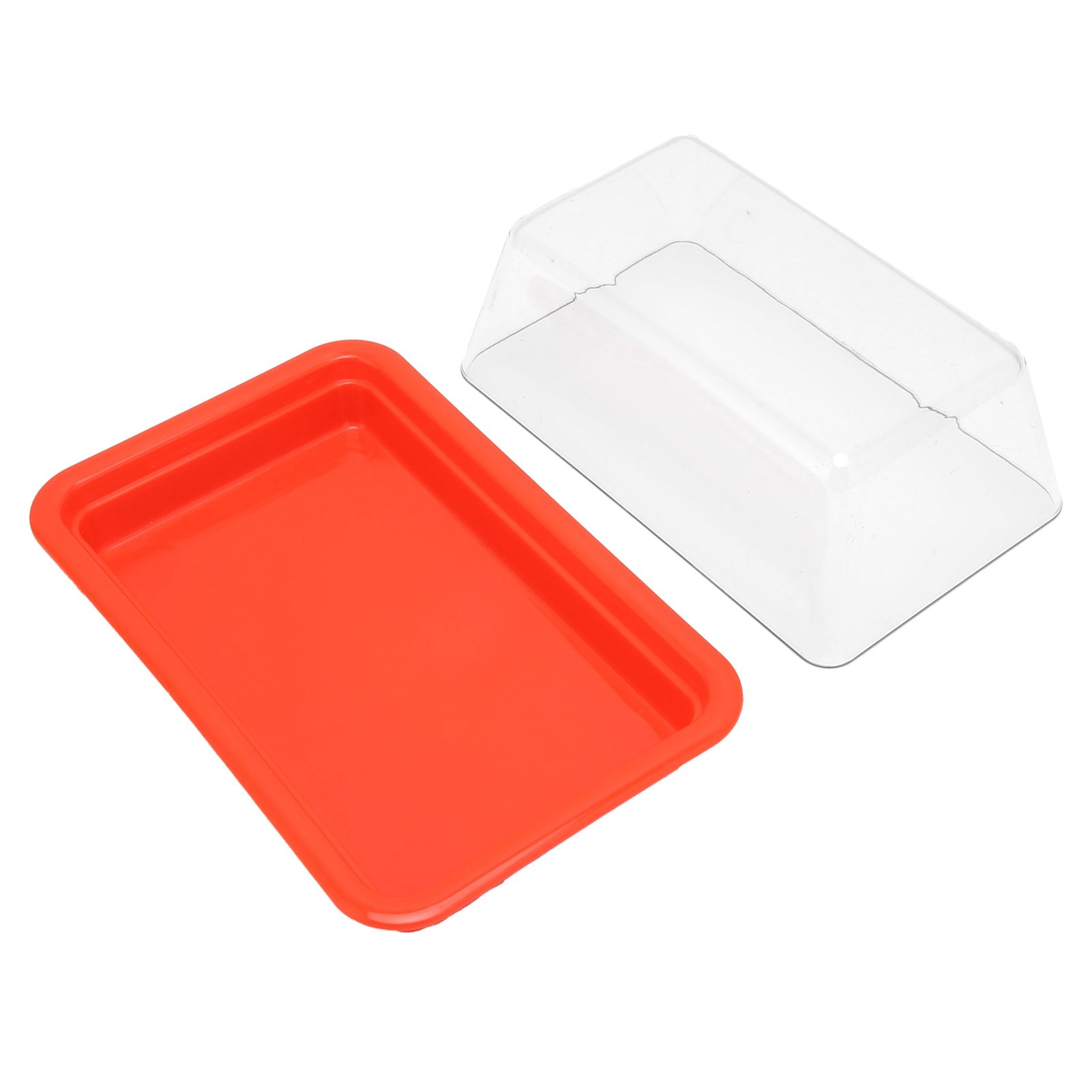Quadrate Plastic Butter Storage Box Butter Cutter Cheese Container with view 7