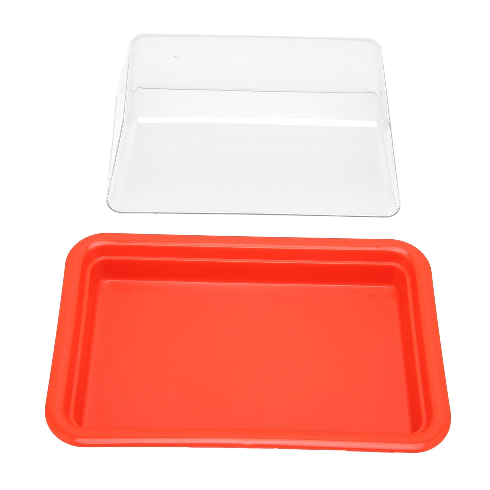 Quadrate Plastic Butter Storage Box Butter Cutter Cheese Container with view 8